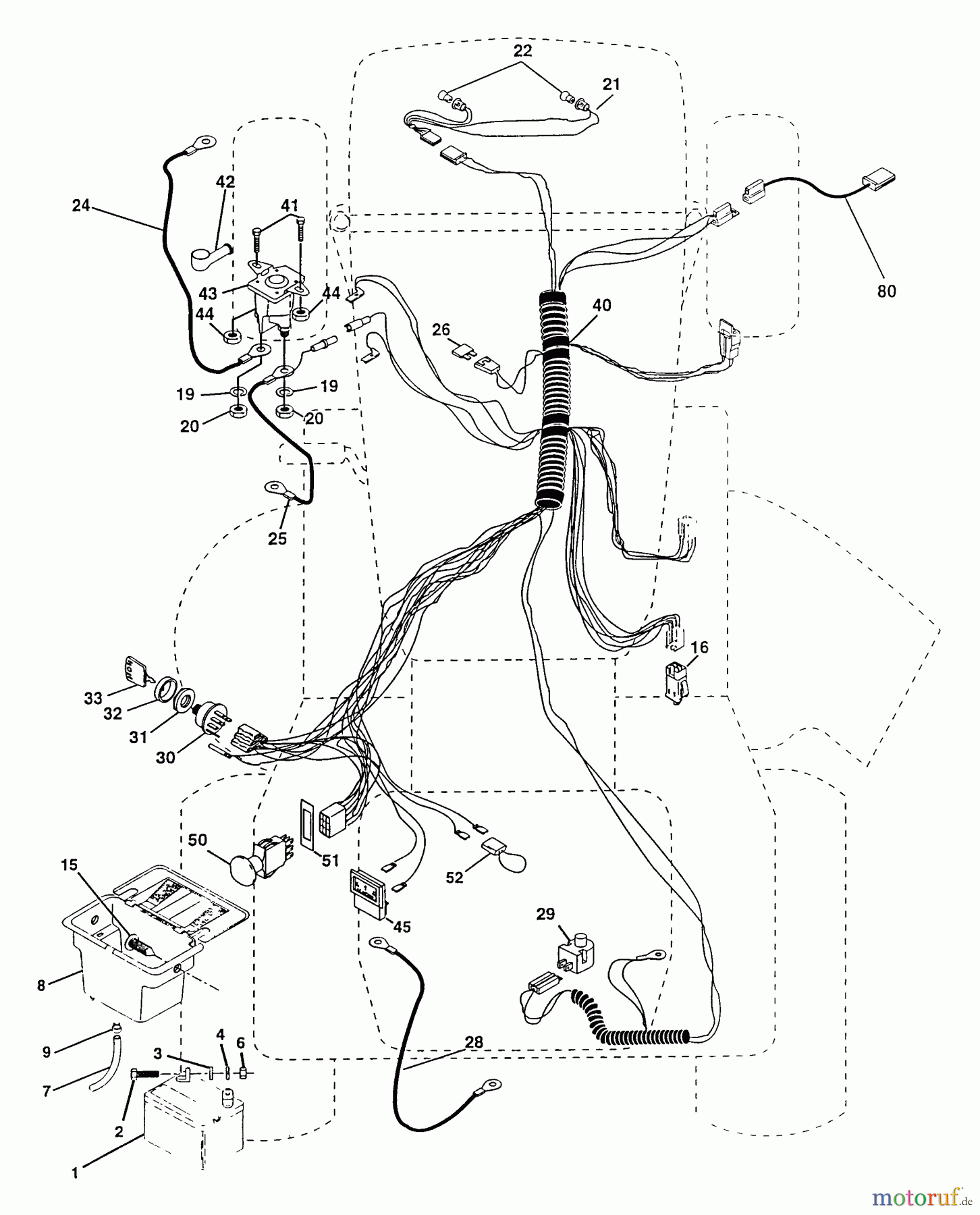 Poulan / Weed Eater Rasen und Gartentraktoren PP145H42 - Poulan Pro Lawn Tractor Electrical