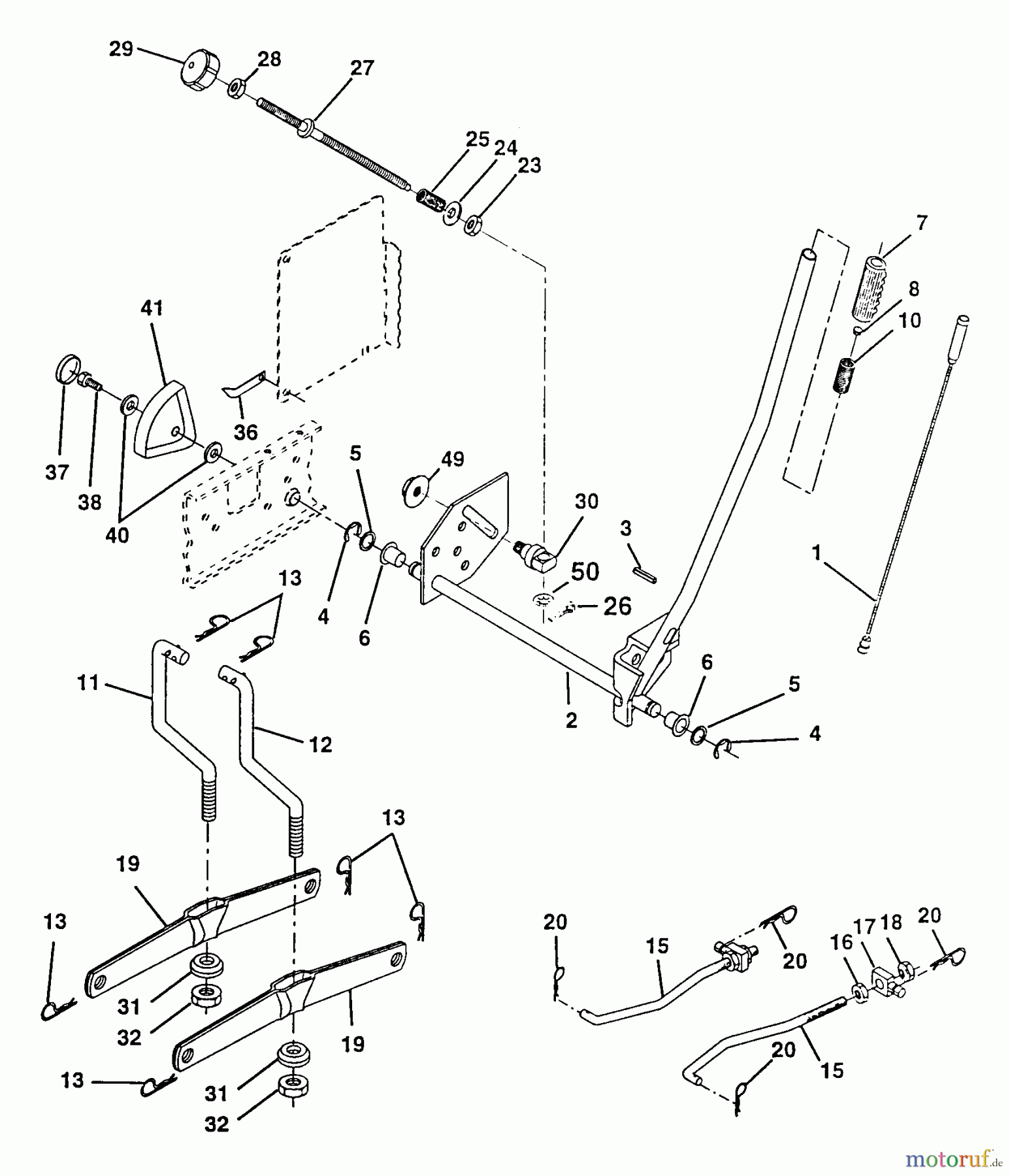 Poulan / Weed Eater Rasen und Gartentraktoren PP145H42 - Poulan Pro Lawn Tractor Mower Lift