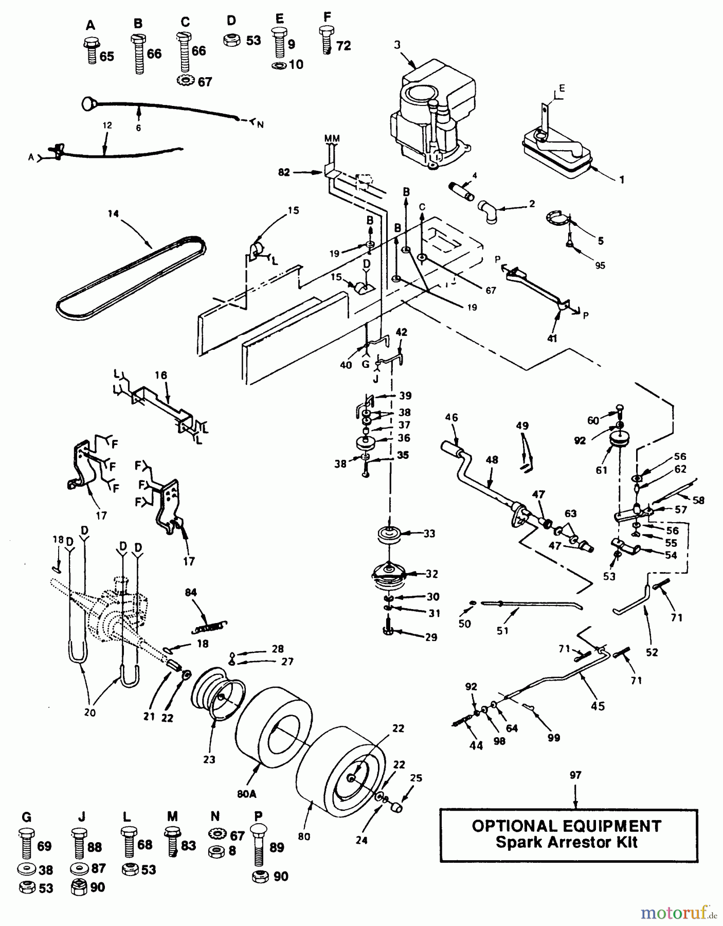 Poulan / Weed Eater Rasen und Gartentraktoren PP14H44 - Poulan Pro Lawn Tractor DRIVE