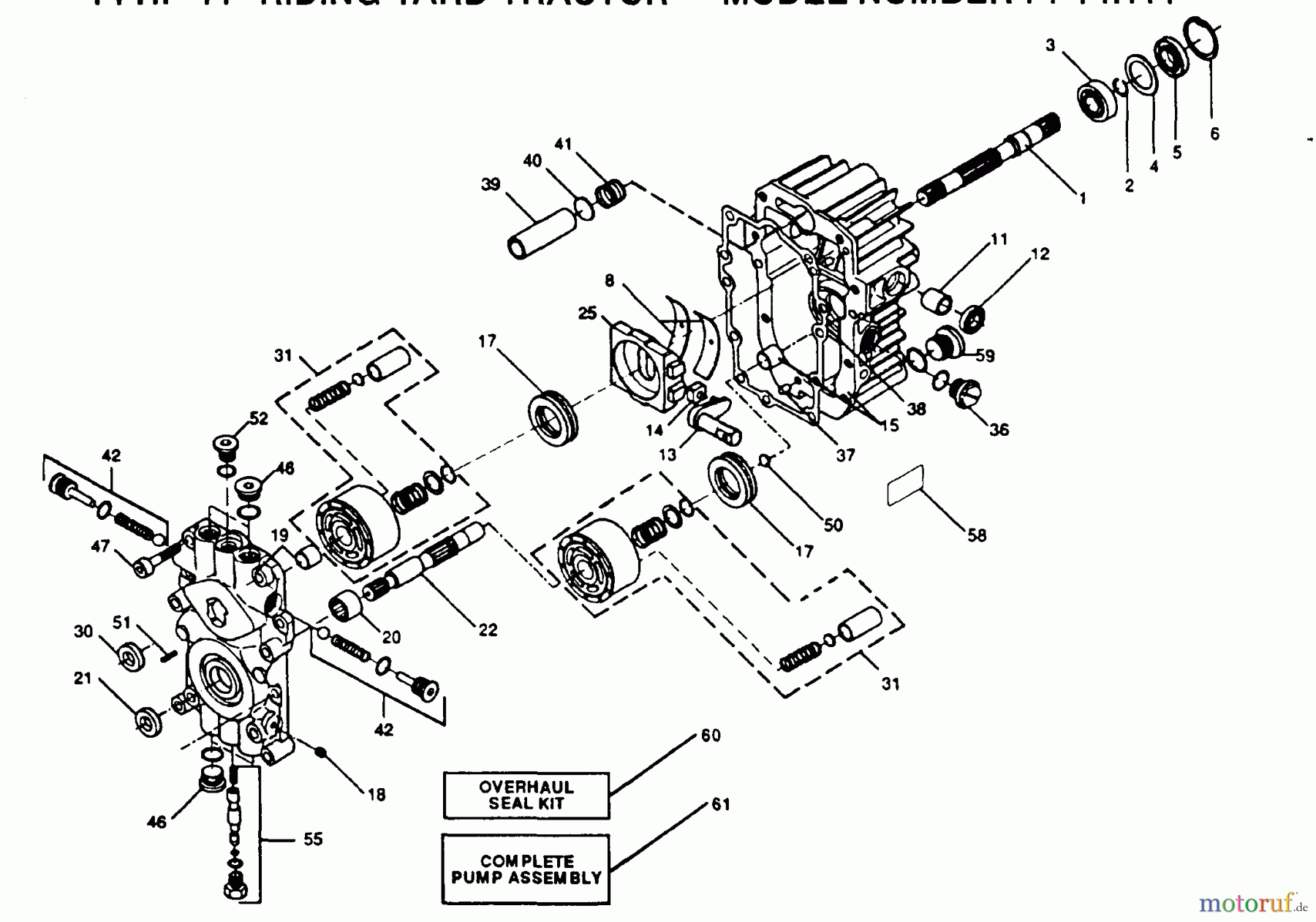 Poulan / Weed Eater Rasen und Gartentraktoren PP14H44 - Poulan Pro Lawn Tractor PUMP ASSEMBLY