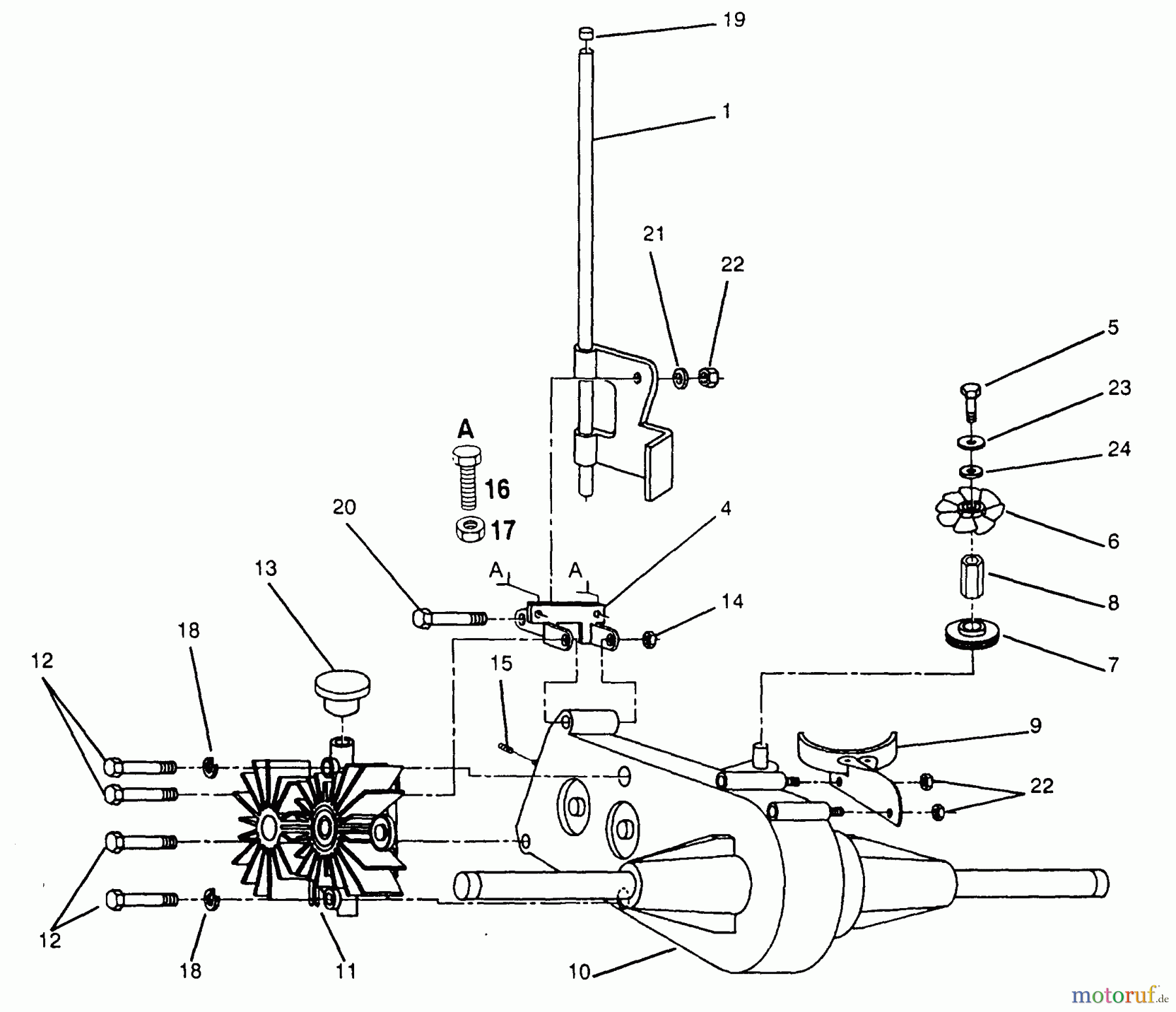 Poulan / Weed Eater Rasen und Gartentraktoren PP14H44 - Poulan Pro Lawn Tractor TRANSAXLE AND PUMP ASSEMBLY