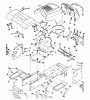 Poulan / Weed Eater PP15H42K - Poulan Pro Lawn Tractor Ersatzteile CHASSIS AND ENCLOSURES