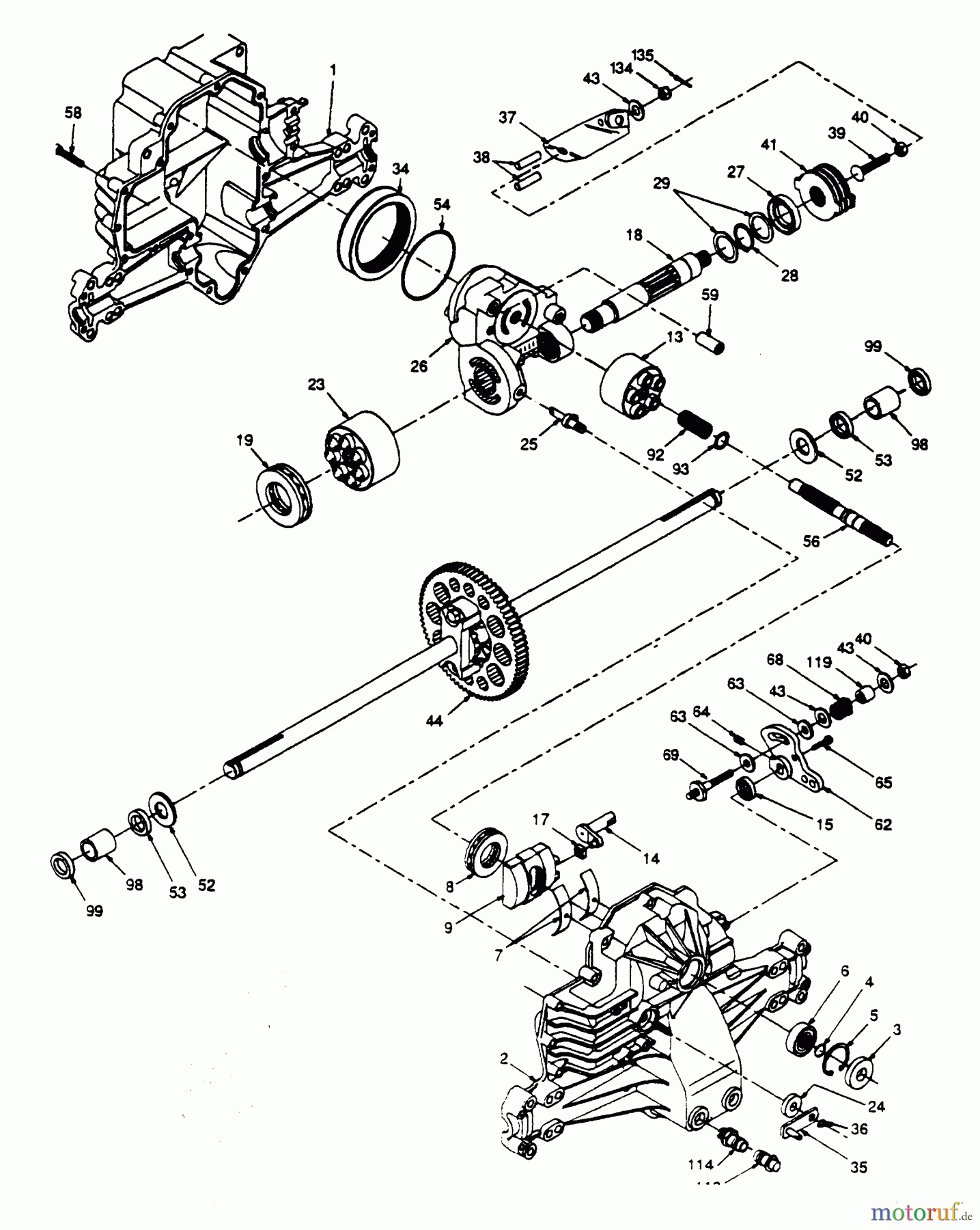 Poulan / Weed Eater Rasen und Gartentraktoren PP15H42K - Poulan Pro Lawn Tractor HYDRO-GEAR TRANSAXLE - MODEL NO. 310-0500