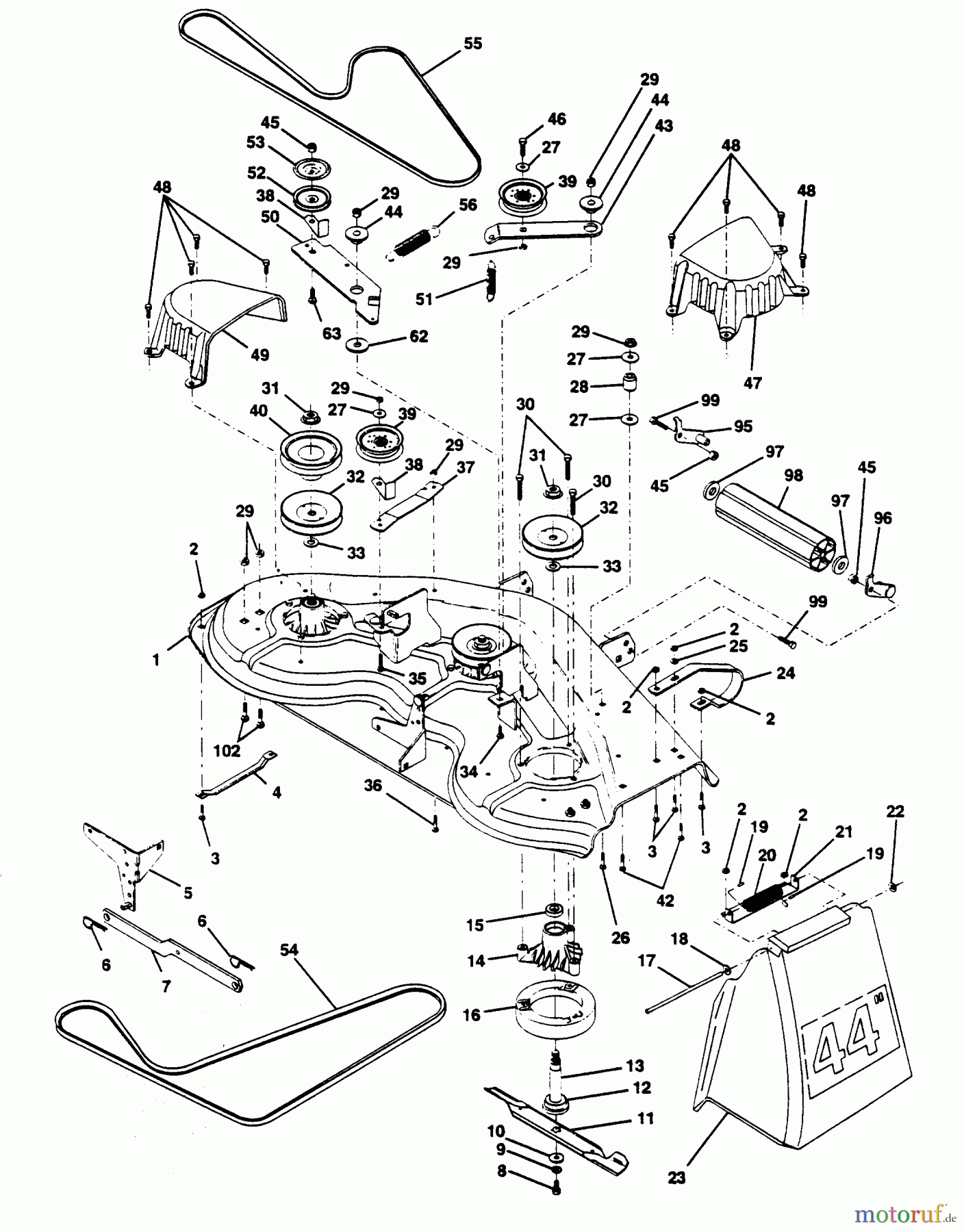Poulan / Weed Eater Rasen und Gartentraktoren PP1644JA - Poulan Pro Lawn Tractor MOWER 44