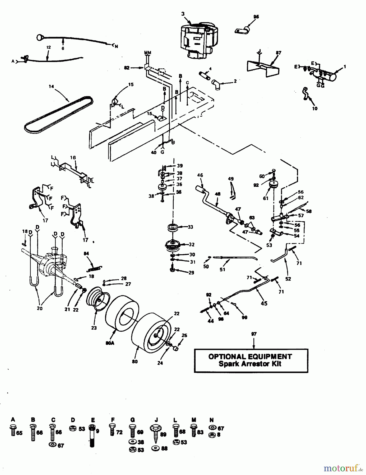 Poulan / Weed Eater Rasen und Gartentraktoren PP16H44B - Poulan Pro Lawn Tractor DRIVE