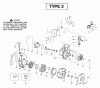 Poulan / Weed Eater BV1650LE (Type 2) - Weed Eater Barracuda Blower Ersatzteile Engine Assembly Type 2