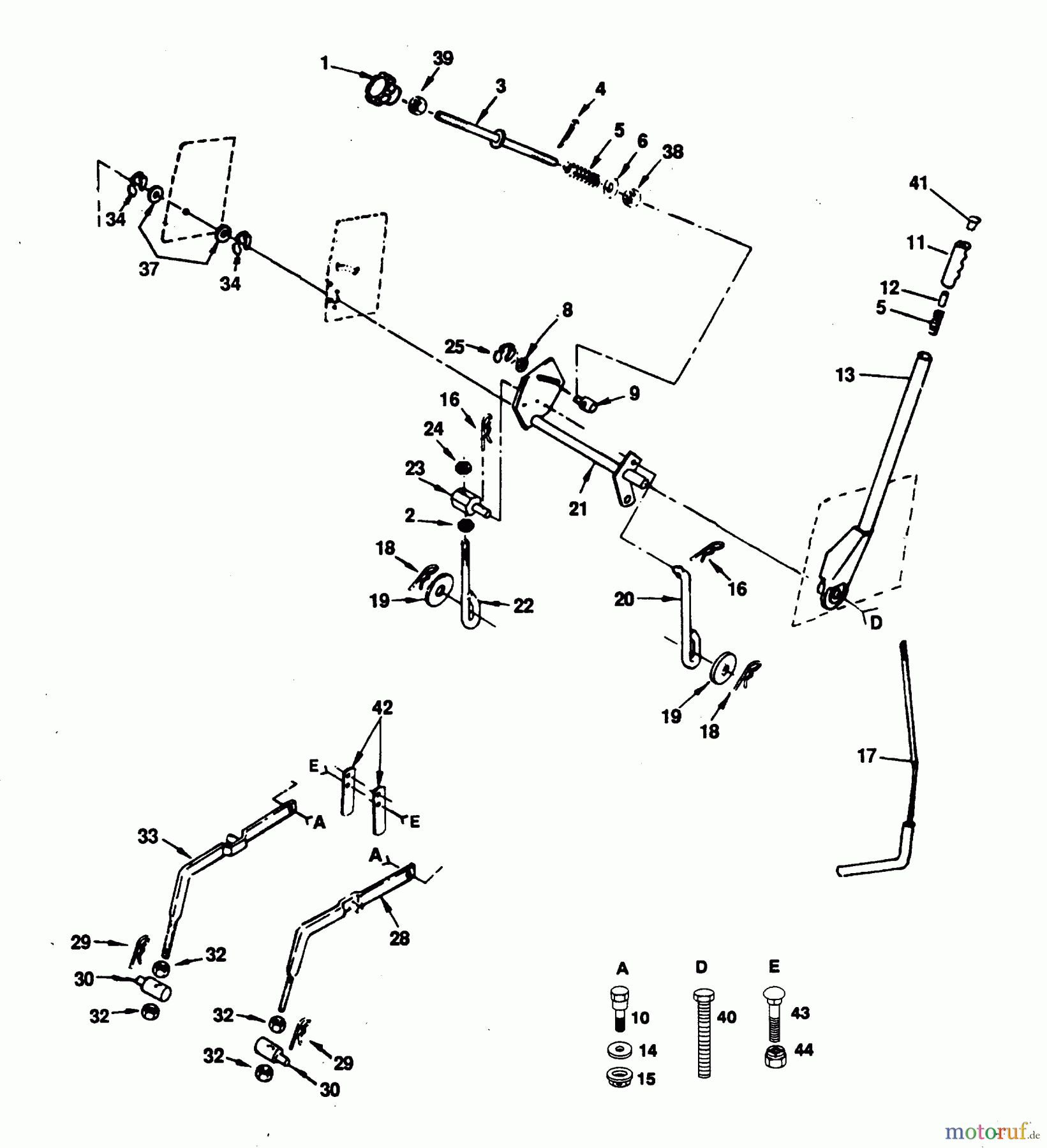 Poulan / Weed Eater Rasen und Gartentraktoren PP16H44B - Poulan Pro Lawn Tractor LIFT ADJUSTMENT