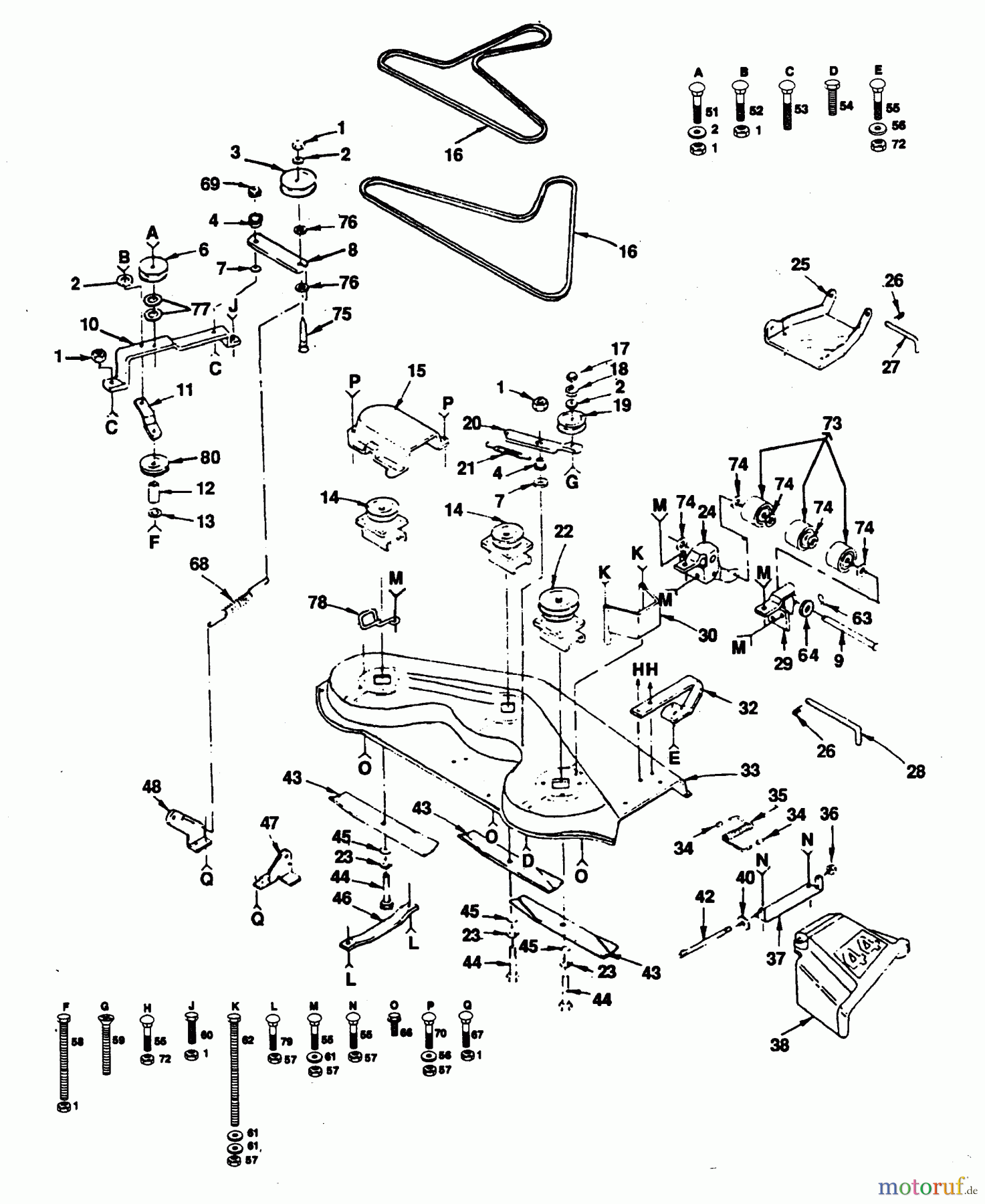 Poulan / Weed Eater Rasen und Gartentraktoren PP16H44B - Poulan Pro Lawn Tractor MOWER