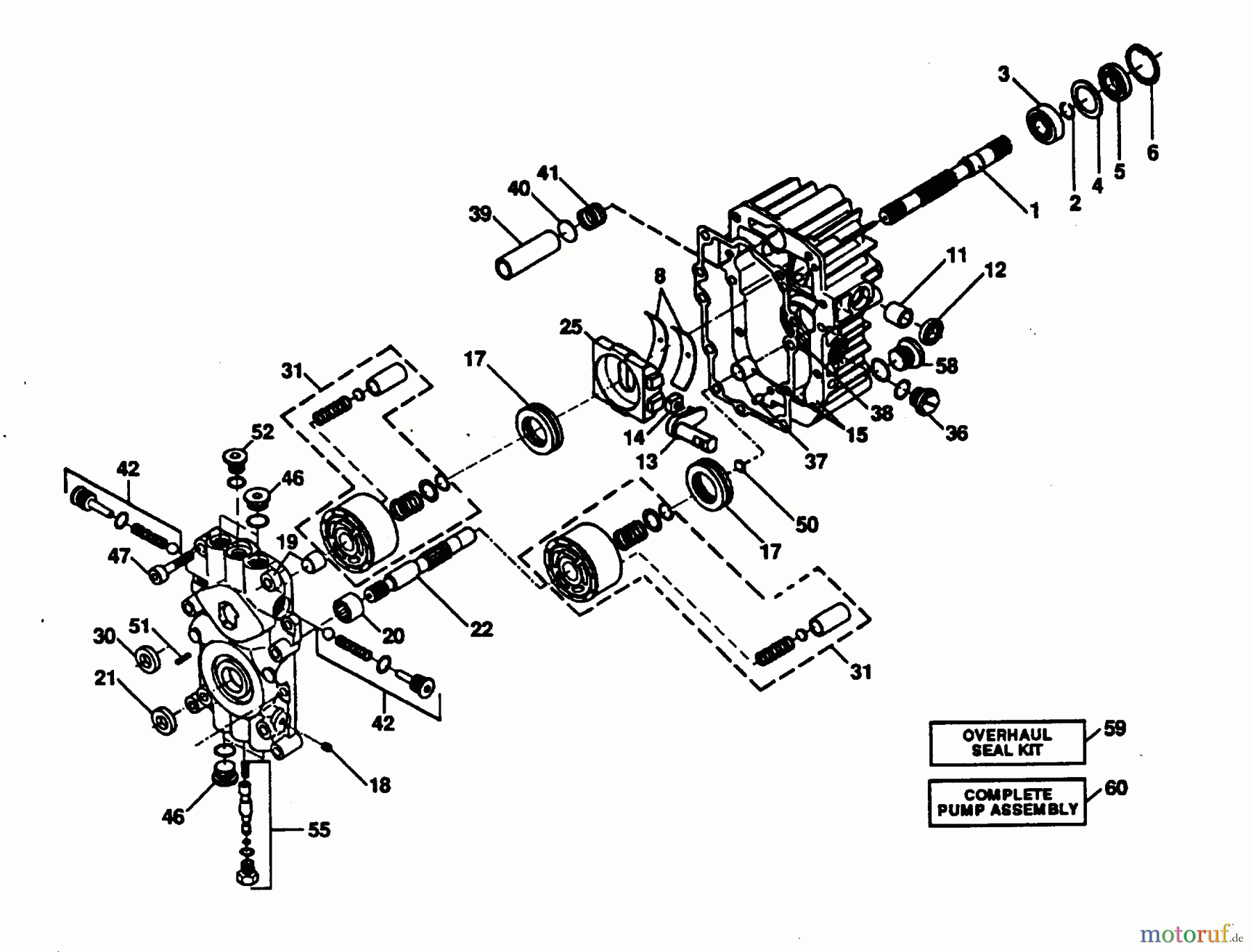 Poulan / Weed Eater Rasen und Gartentraktoren PP16H44B - Poulan Pro Lawn Tractor PUMP ASSEMBLY