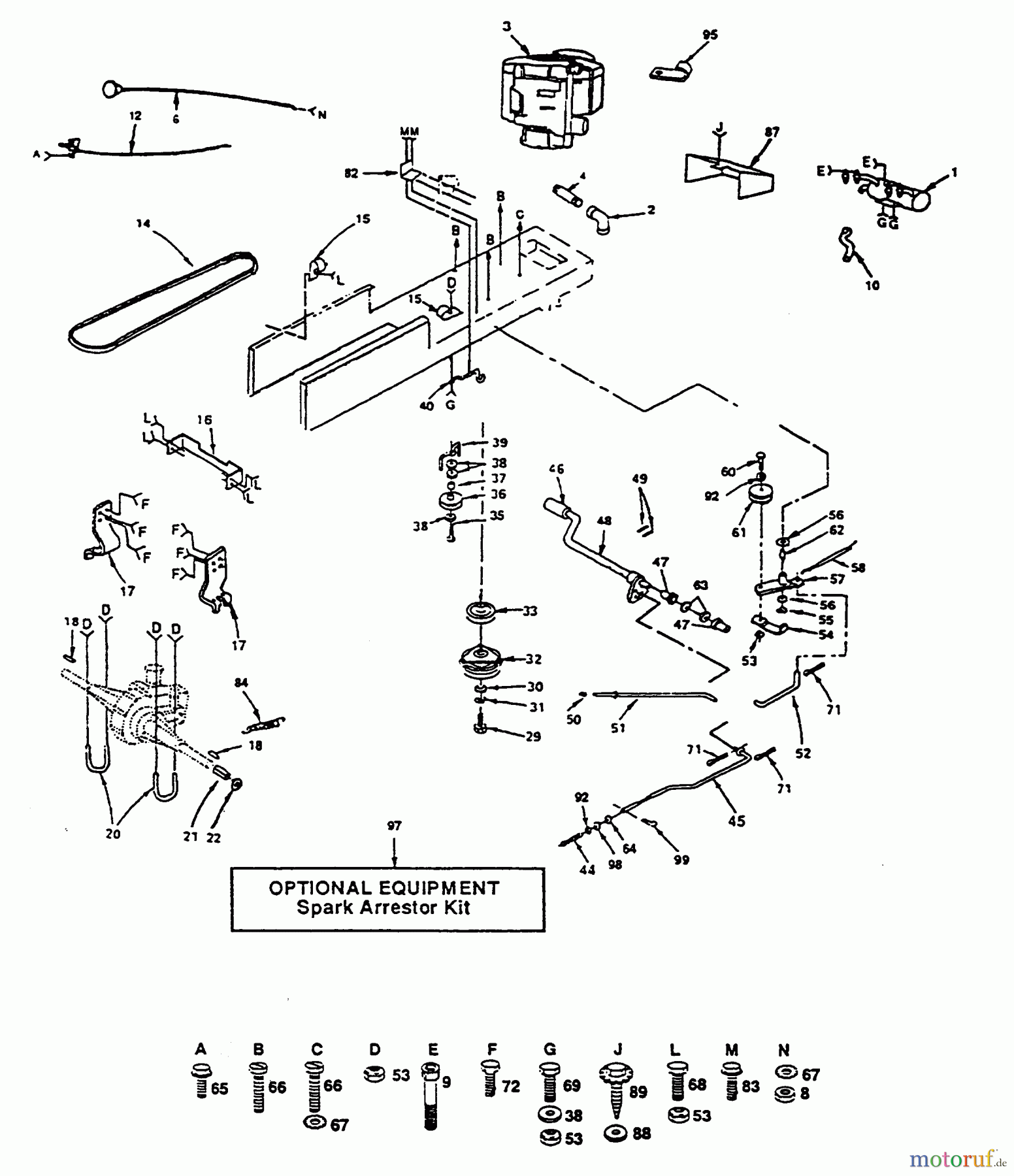  Poulan / Weed Eater Rasen und Gartentraktoren PP16H44 - Poulan Pro Lawn Tractor DRIVE