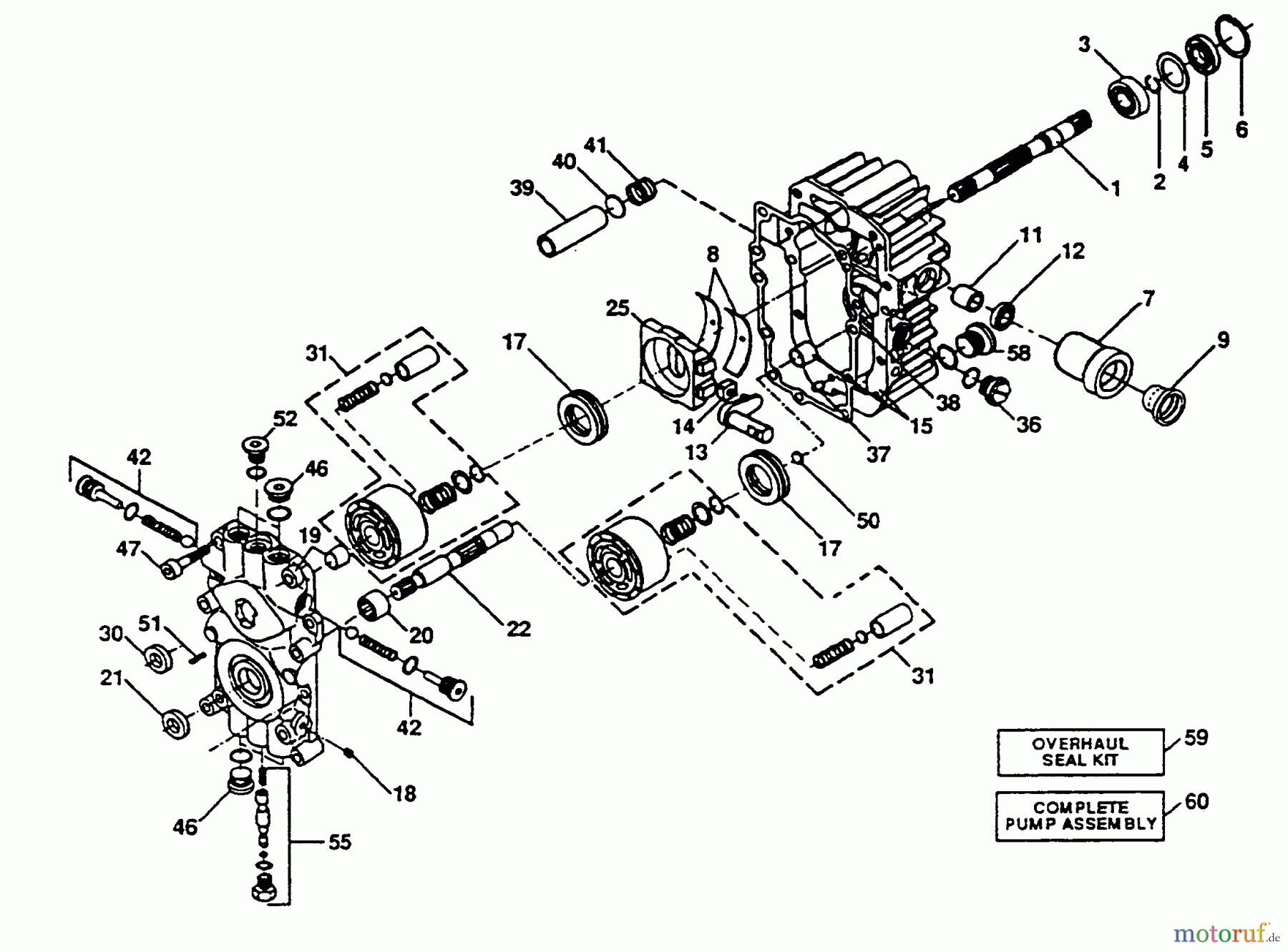 Poulan / Weed Eater Rasen und Gartentraktoren PP16H44 - Poulan Pro Lawn Tractor PUMP ASSEMBLY
