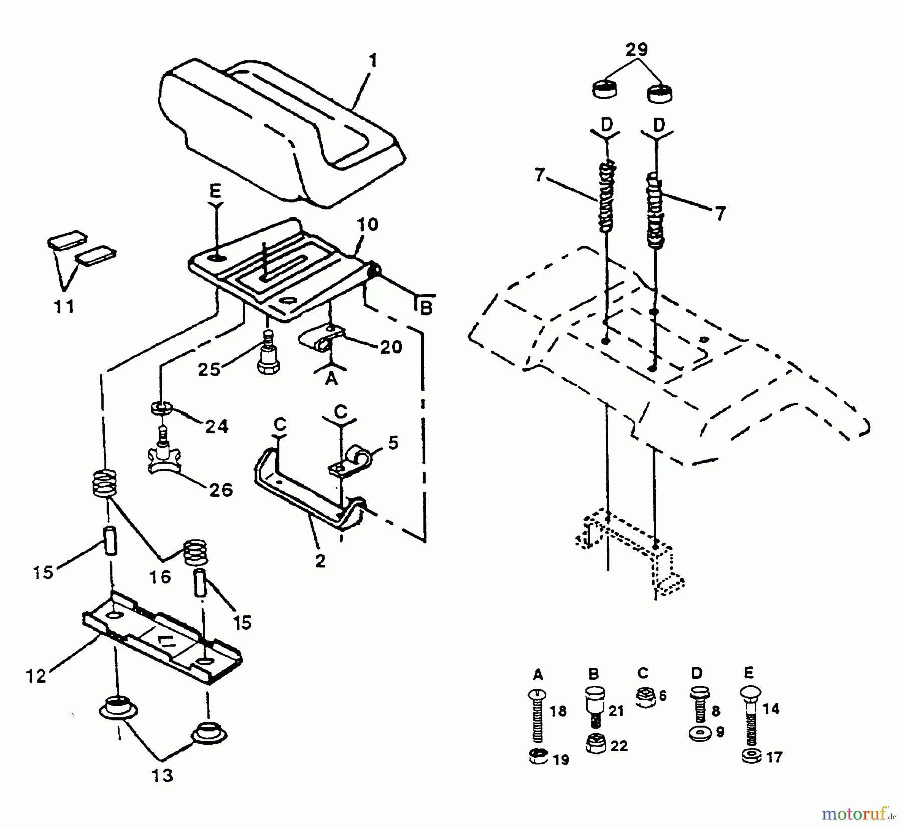 Poulan / Weed Eater Rasen und Gartentraktoren PP16H44 - Poulan Pro Lawn Tractor SEAT ASSEMBLY