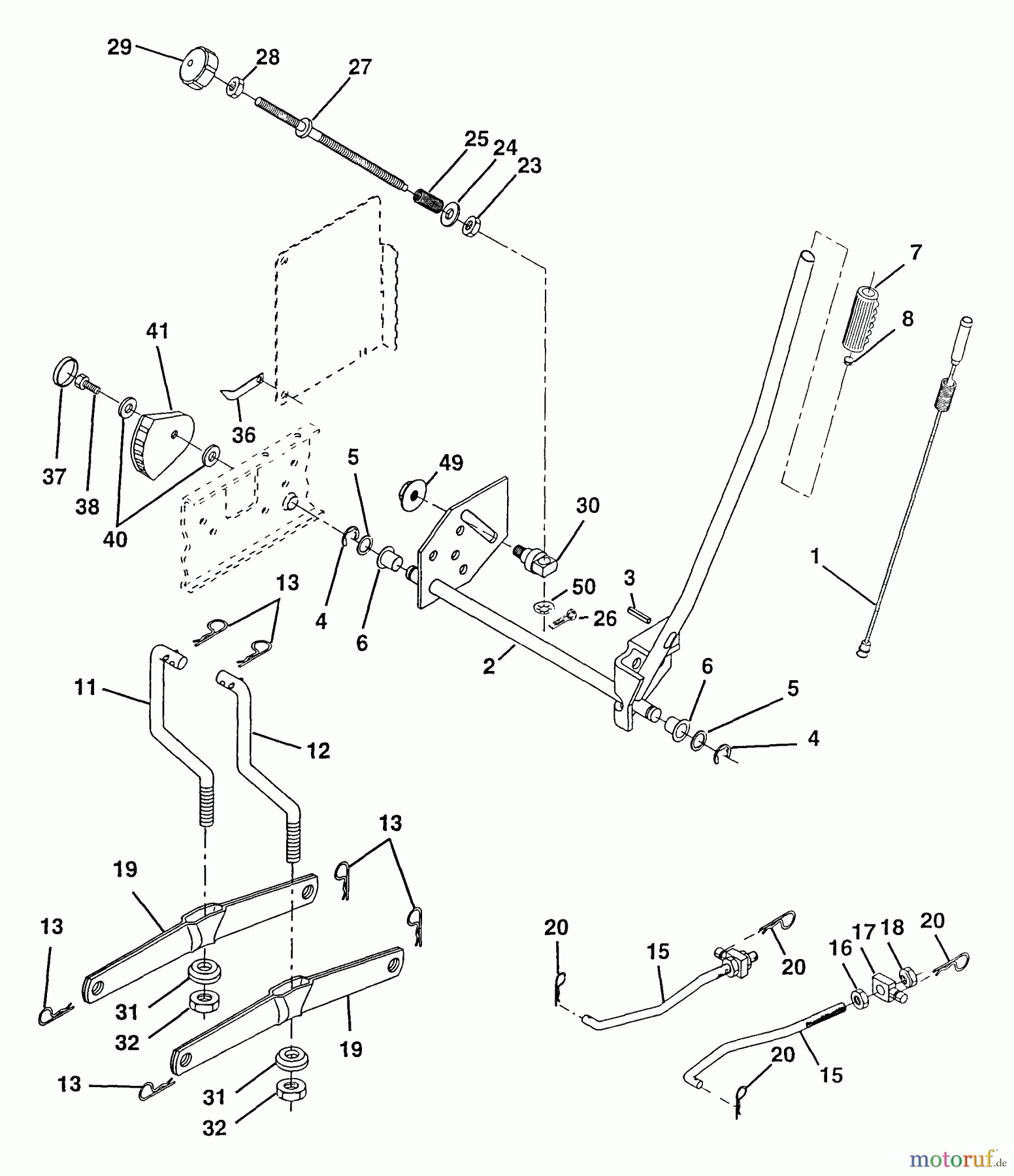  Poulan / Weed Eater Rasen und Gartentraktoren PP16H46B - Poulan Pro Lawn Tractor Mower Lift