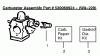 Poulan / Weed Eater BV1800 (Type 1) - Weed Eater Barracuda Blower Ersatzteile Carburetor Assembly (WA229) 530069924 Type 1
