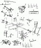 Poulan / Weed Eater PP1844 - Poulan Pro Lawn Tractor Ersatzteile POWER AND MECHANICAL CONTROLS GROUP
