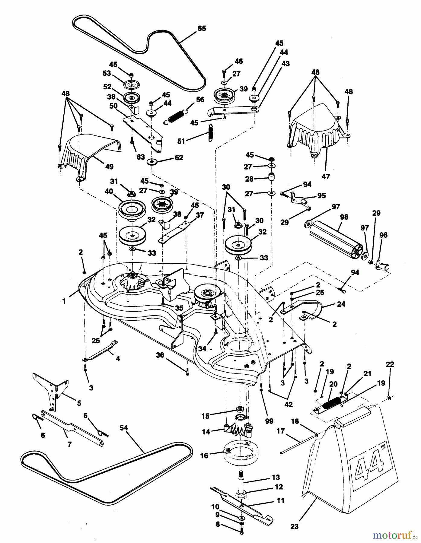  Poulan / Weed Eater Rasen und Gartentraktoren PP1844K - Poulan Pro Lawn Tractor MOWER