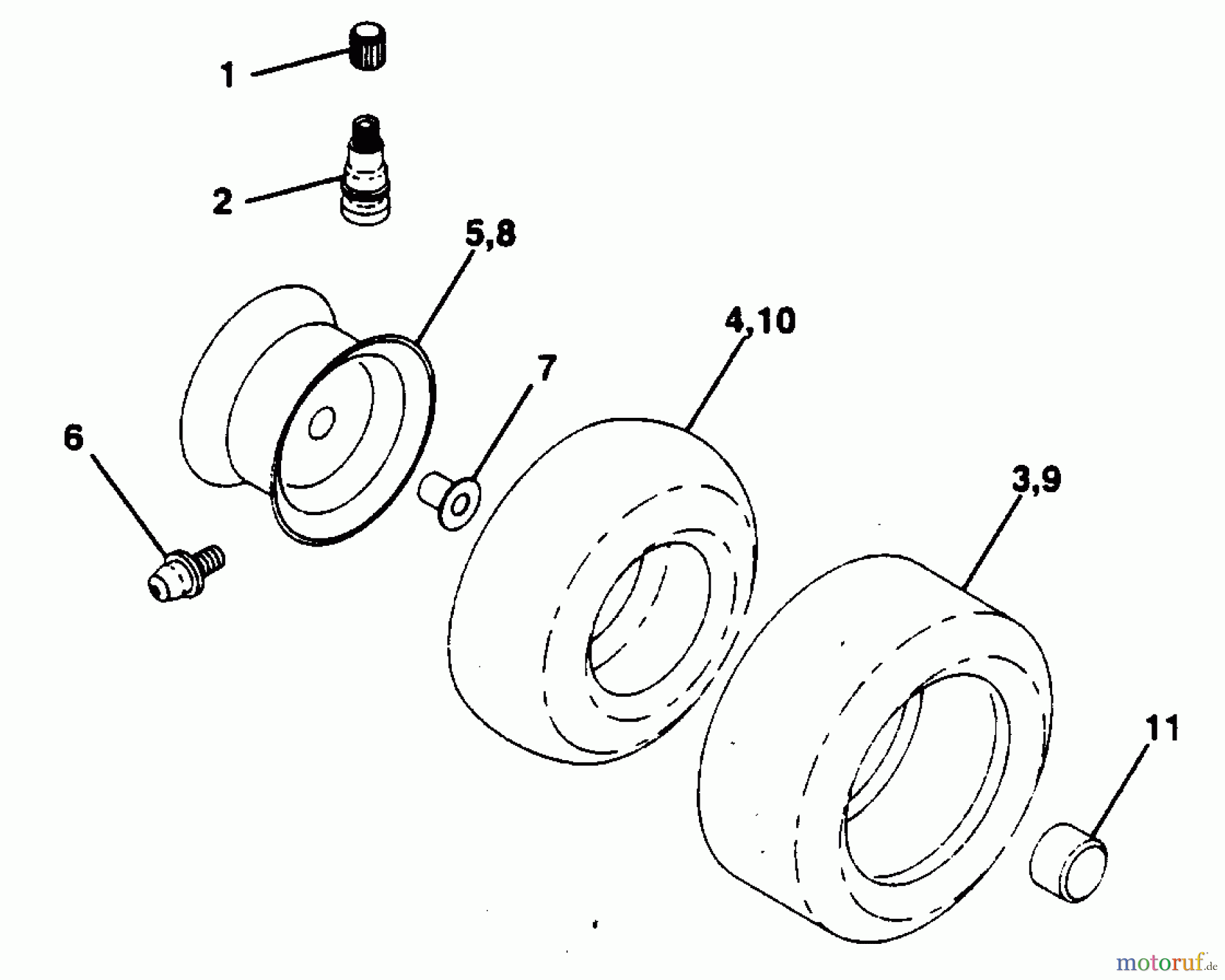 Poulan / Weed Eater Rasen und Gartentraktoren PP1844KA - Poulan Pro Lawn Tractor WHEELS & TIRES