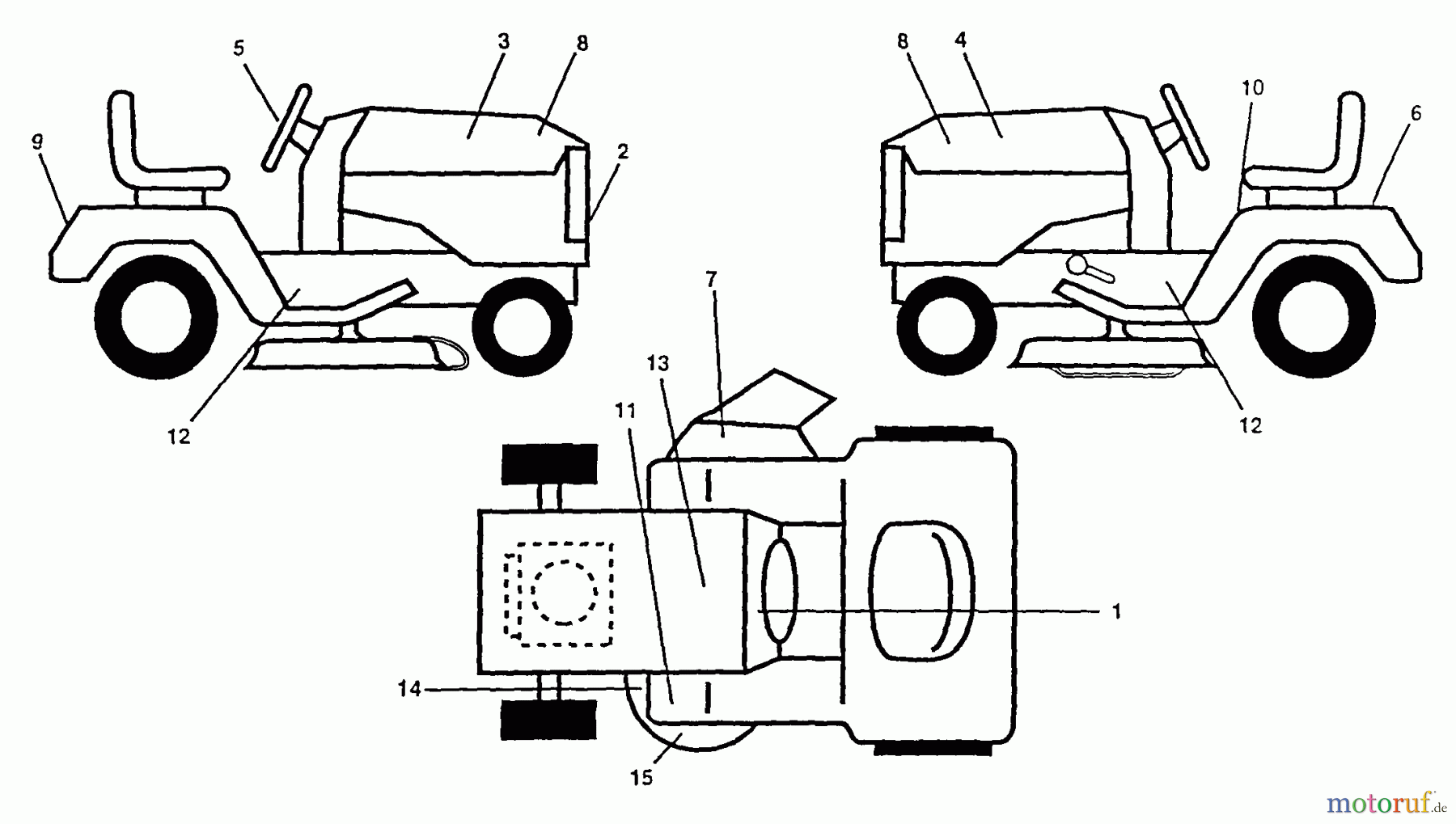  Poulan / Weed Eater Rasen und Gartentraktoren PP1846A - Poulan Pro Lawn Tractor Decals