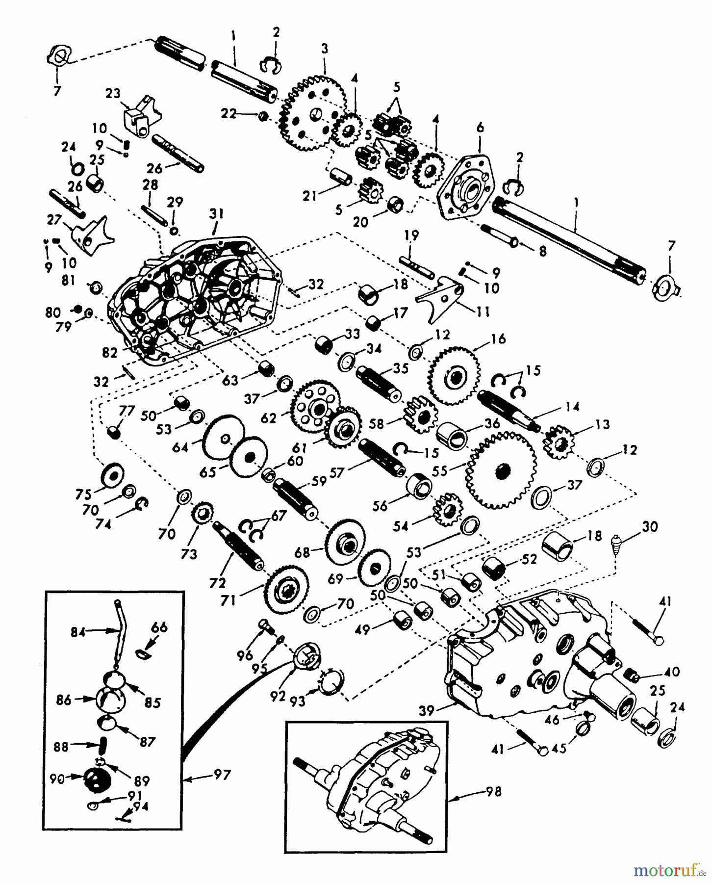 Poulan / Weed Eater Rasen und Gartentraktoren PP1846A - Poulan Pro Lawn Tractor Transaxle