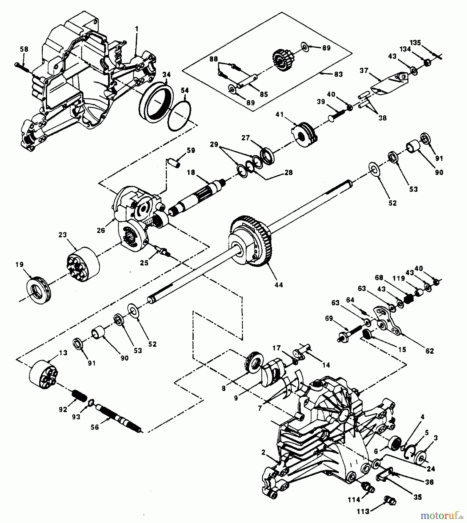Poulan / Weed Eater Rasen und Gartentraktoren PP18H44JA - Poulan Pro Lawn Tractor HYDRO-GEAR TRANSAXLE -- MODEL NUMBER 319-0750