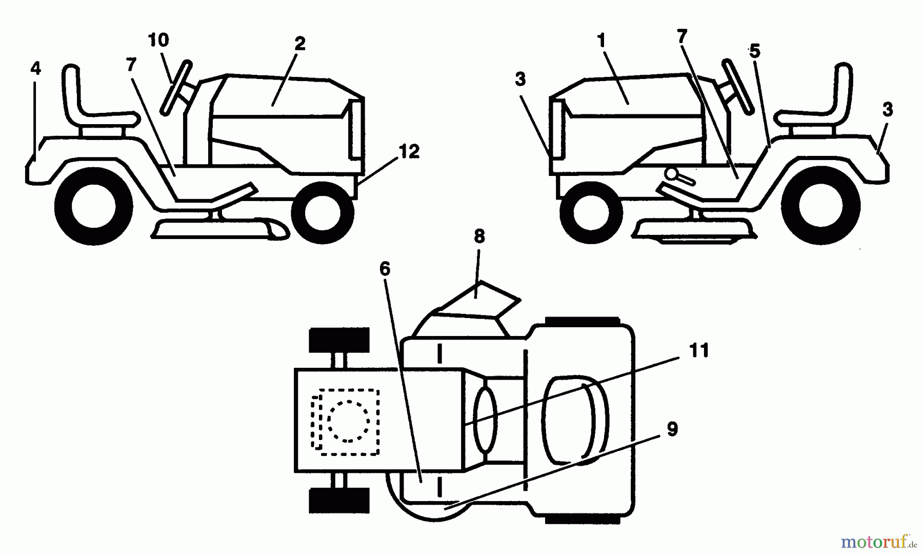 Poulan / Weed Eater Rasen und Gartentraktoren PP2050 - Poulan Pro Lawn Tractor DECALS