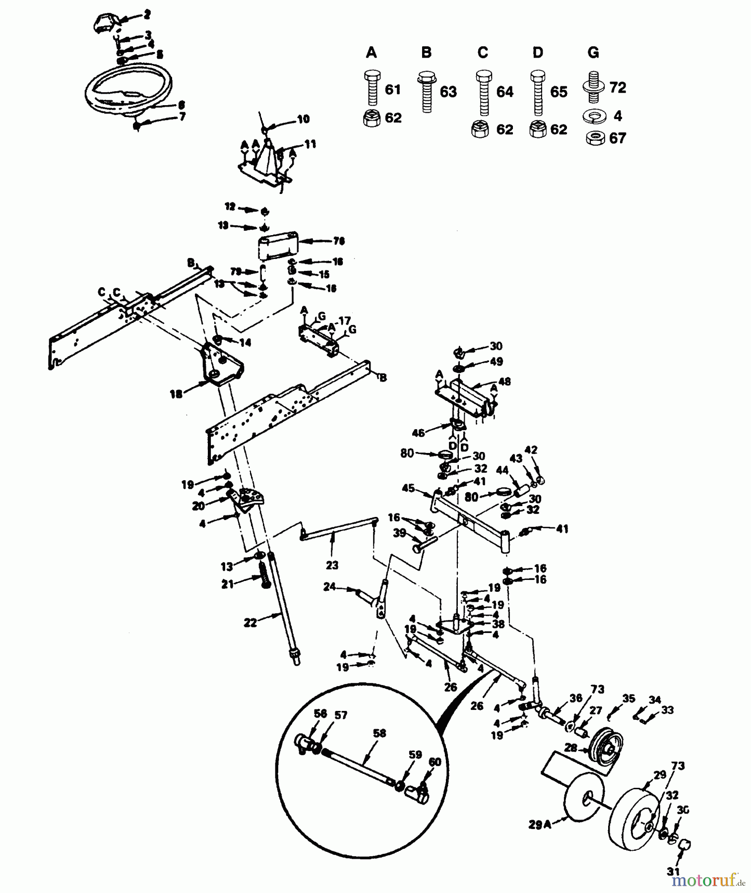Poulan / Weed Eater Rasen und Gartentraktoren PP2050 - Poulan Pro Lawn Tractor STEERING