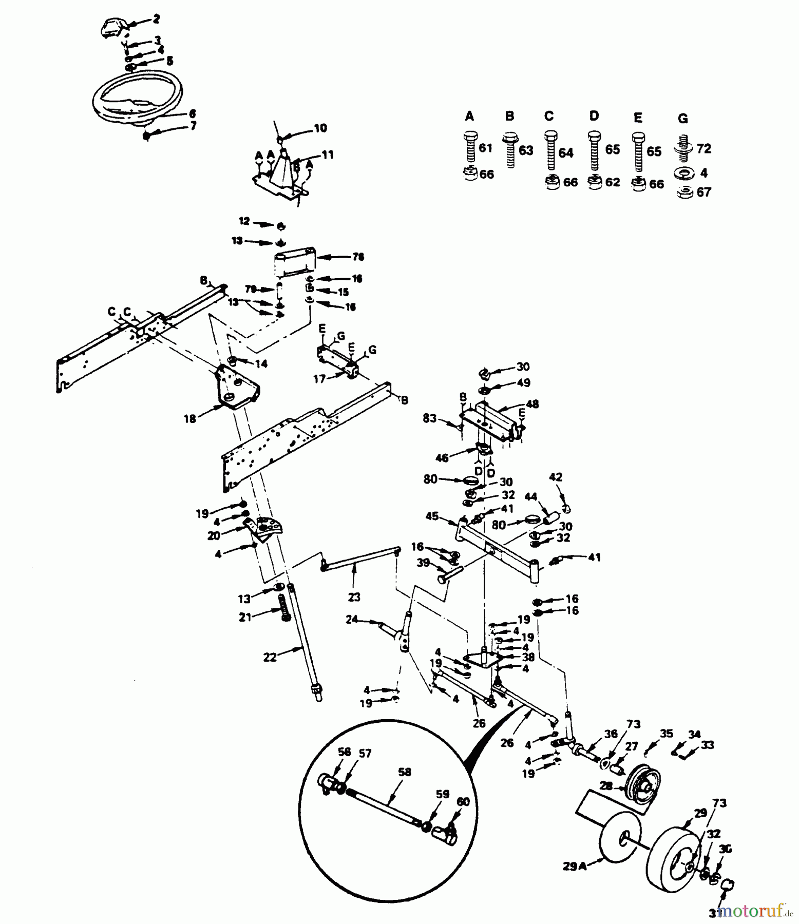 Poulan / Weed Eater Rasen und Gartentraktoren PP2050D - Poulan Pro Lawn Tractor STEERING