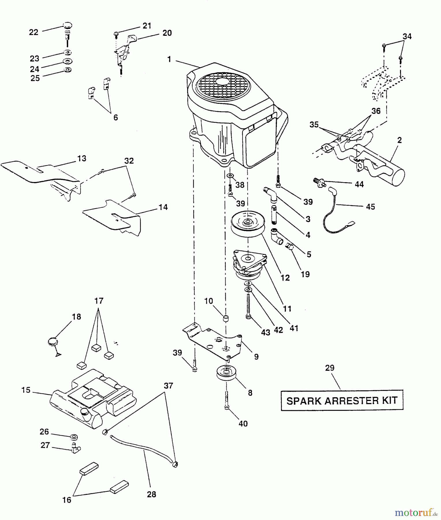 Poulan / Weed Eater Rasen und Gartentraktoren PP20H50JA - Poulan Pro Lawn Tractor ENGINE