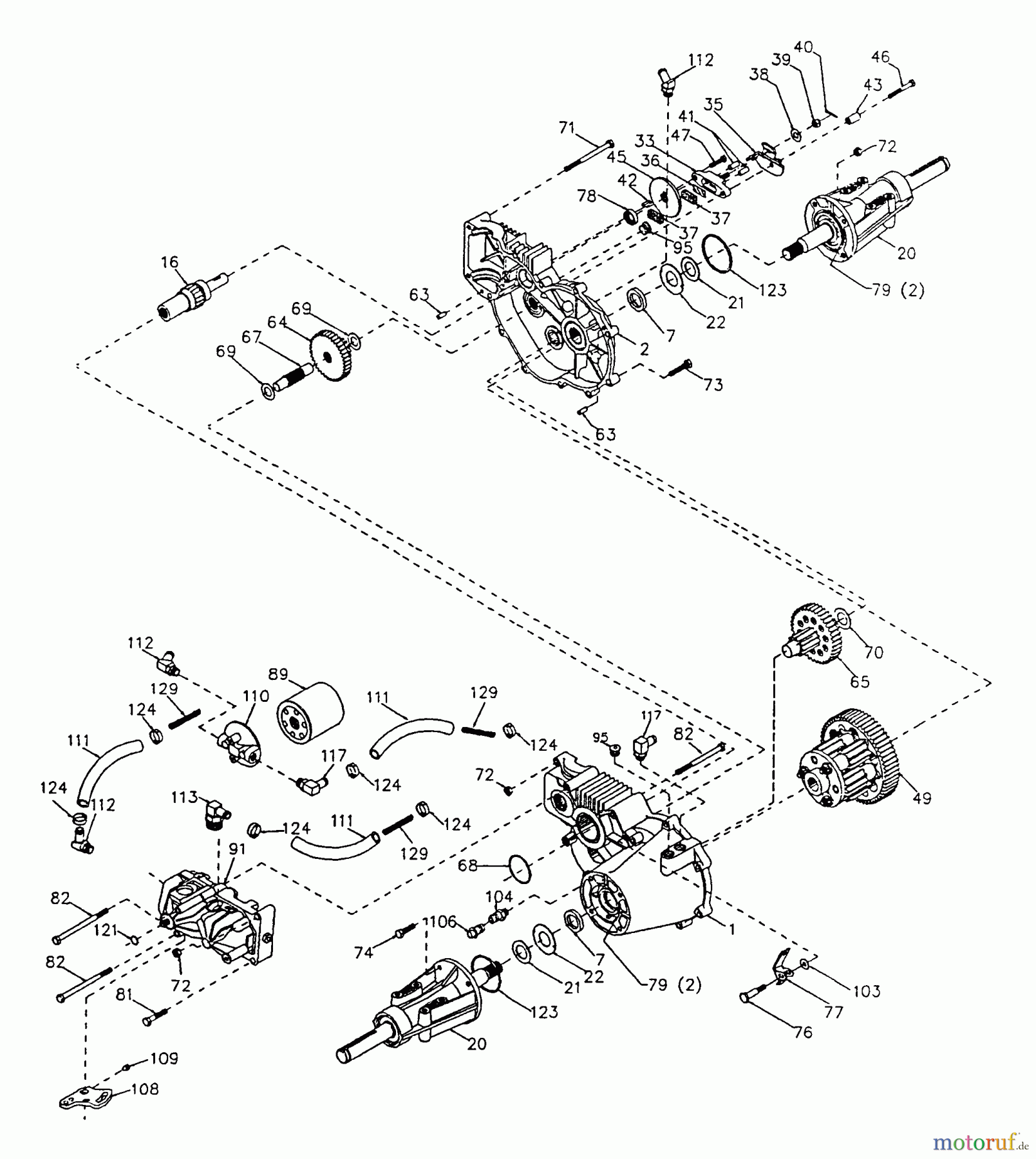 Poulan / Weed Eater Rasen und Gartentraktoren PP22H50 - Poulan Pro Lawn Tractor Transaxle Hydro Gear