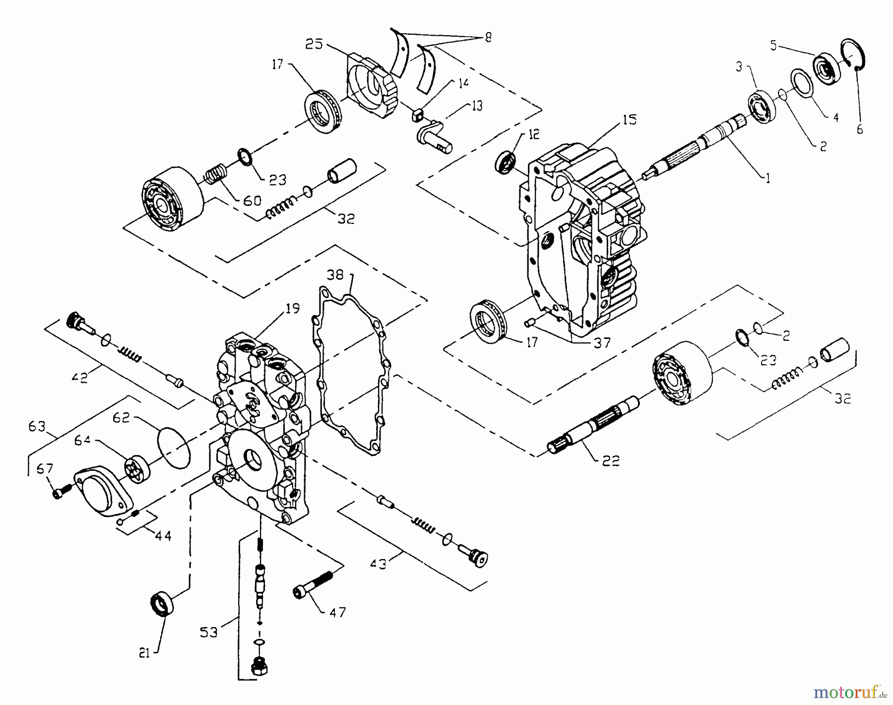 Poulan / Weed Eater Rasen und Gartentraktoren PP22H50 - Poulan Pro Lawn Tractor Transaxle Pump
