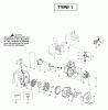 Poulan / Weed Eater BV1800LE (Type 1) - Weed Eater Barracuda Blower Ersatzteile Engine Assembly Type 1