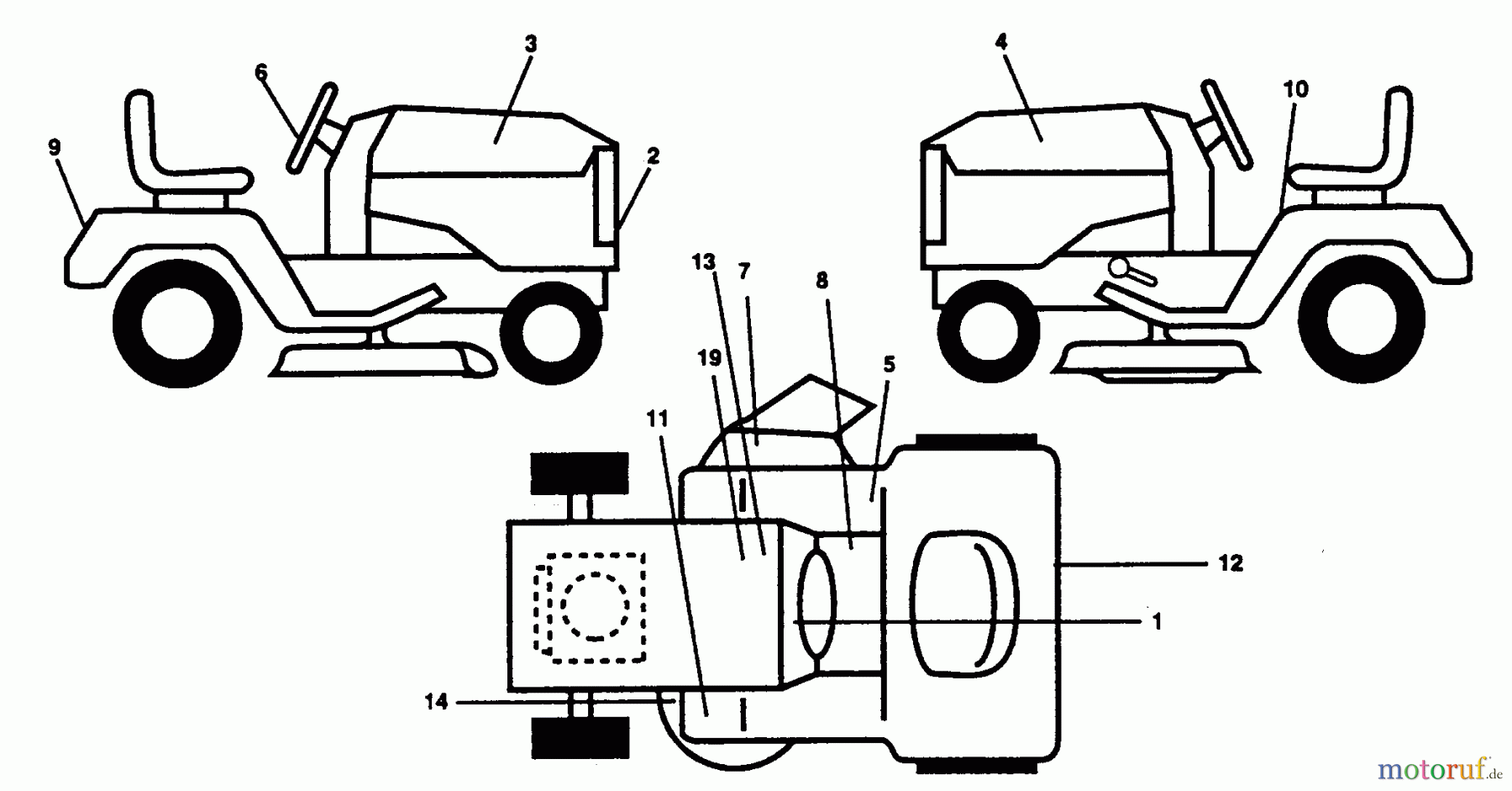 Poulan / Weed Eater Rasen und Gartentraktoren PP22H50K - Poulan Pro Lawn Tractor DECALS