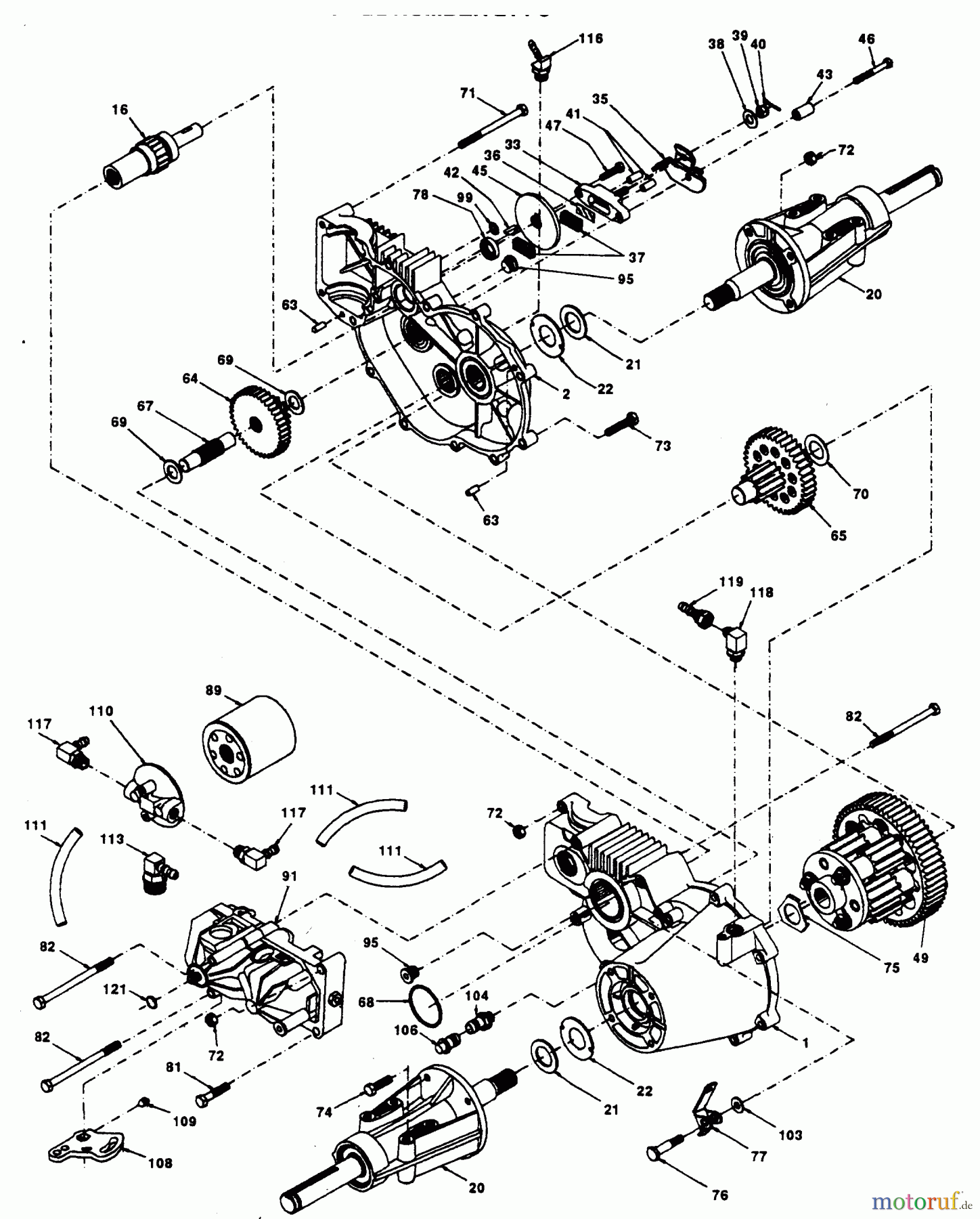 Poulan / Weed Eater Rasen und Gartentraktoren PP22H50KA - Poulan Pro Lawn Tractor TRANSAXLE HYDRO GEAR MODEL NUMBER 214-3010