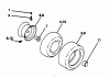 Poulan / Weed Eater PP22H50K - Poulan Pro Lawn Tractor Ersatzteile WHEELS & TIRES
