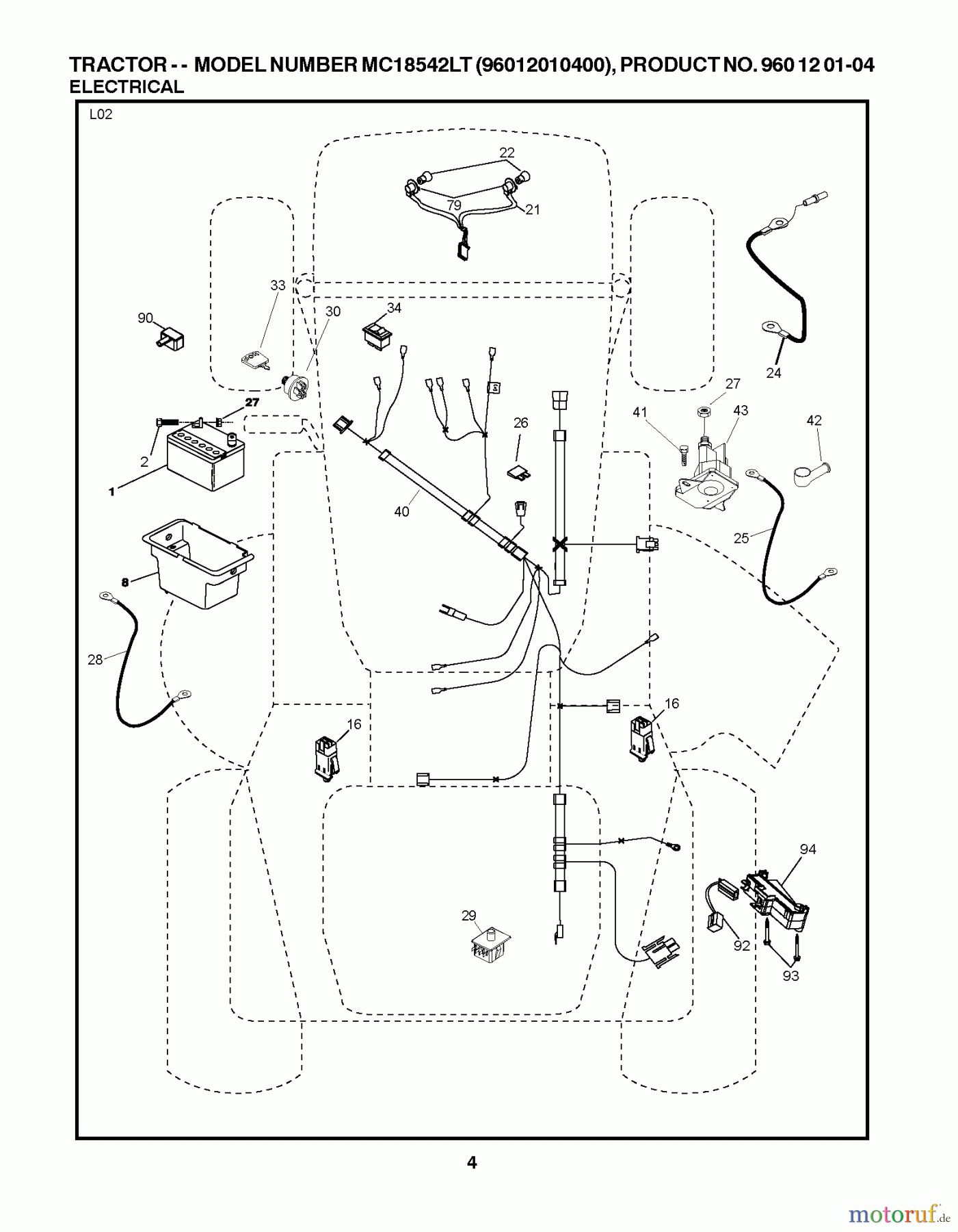 Poulan / Weed Eater Rasen und Gartentraktoren PXT12538 (96016002200) - Poulan XT Lawn Tractor (2010-10) ELECTRICAL