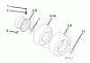 Poulan / Weed Eater PXT175G42 (96016002401) - Poulan XT Lawn Tractor (2011-03) Ersatzteile WHEELS TIRES