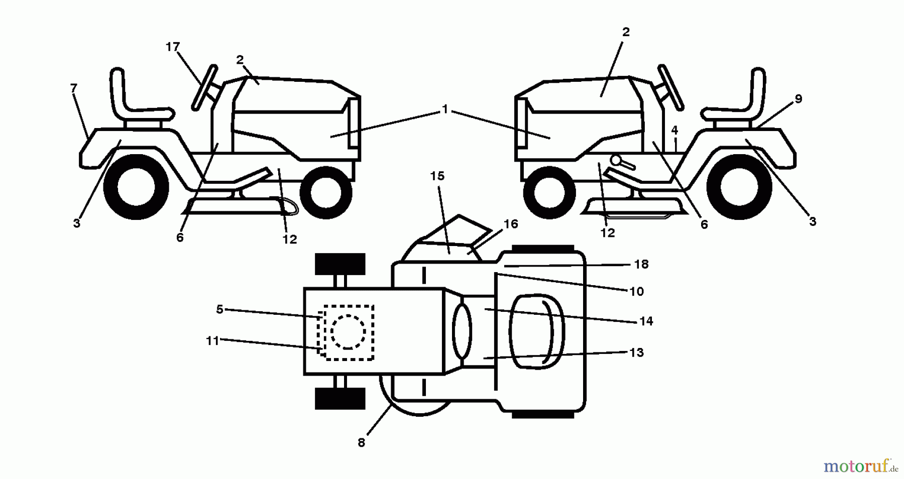 Poulan / Weed Eater Rasen und Gartentraktoren W17542H (96041012002) - Weed Eater Lawn Tractor (2010-03) DECALS