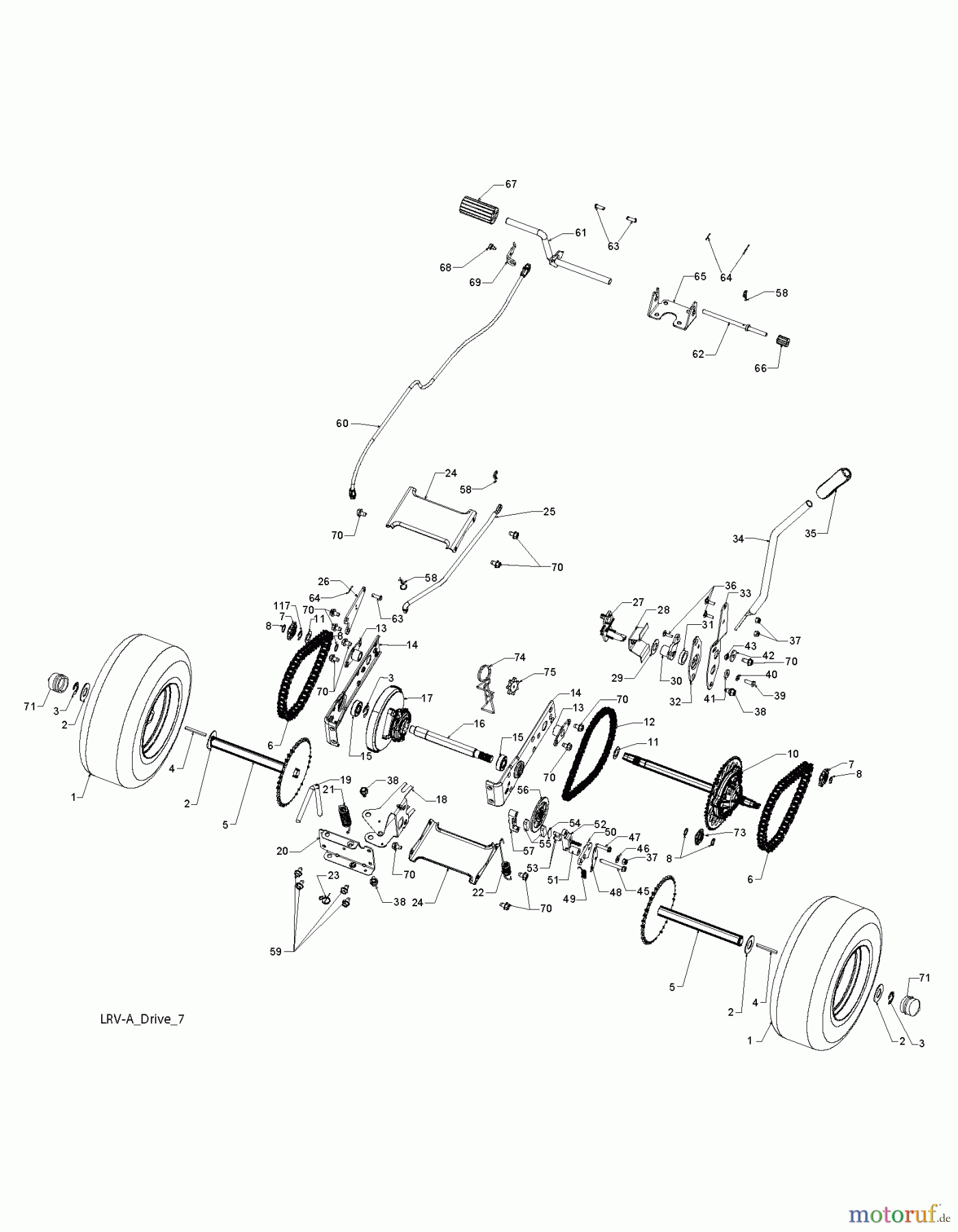 Poulan / Weed Eater Rasen und Gartentraktoren WE261 (96022000701) - Weed Eater Lawn Tractor (2011-03) DRIVE