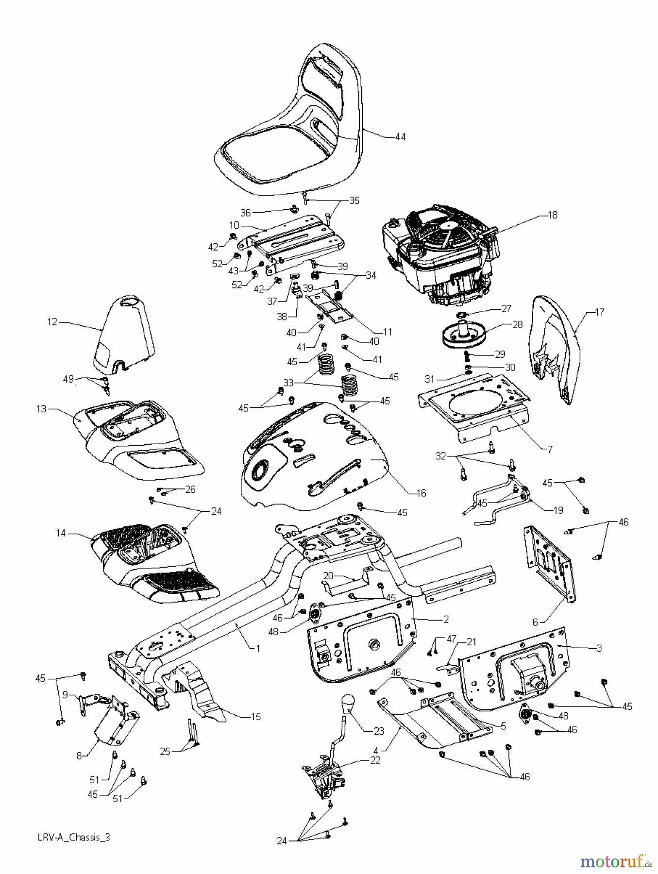 Poulan / Weed Eater Rasen und Gartentraktoren WE261 (96022000802) - Weed Eater Lawn Tractor (2011-08) CHASSIS ENCLOSURES