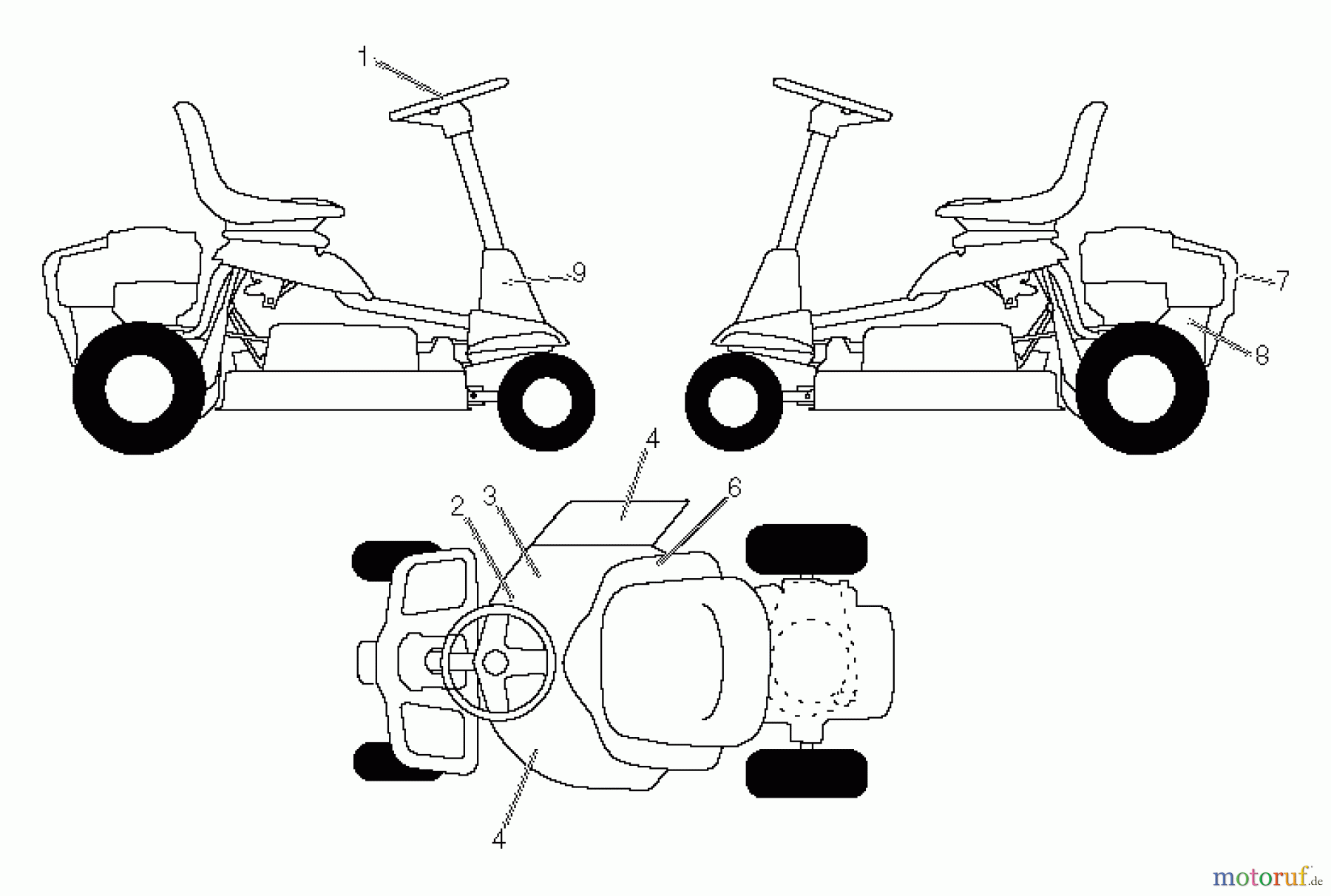 Poulan / Weed Eater Rasen und Gartentraktoren WE261 (96022000801) - Weed Eater Lawn Tractor (2011-02) DECALS