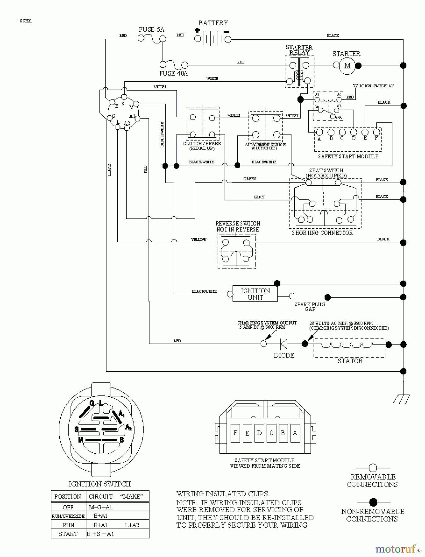 Poulan / Weed Eater Rasen und Gartentraktoren WE261 (96022000802) - Weed Eater Lawn Tractor (2011-08) SCHEMATIC