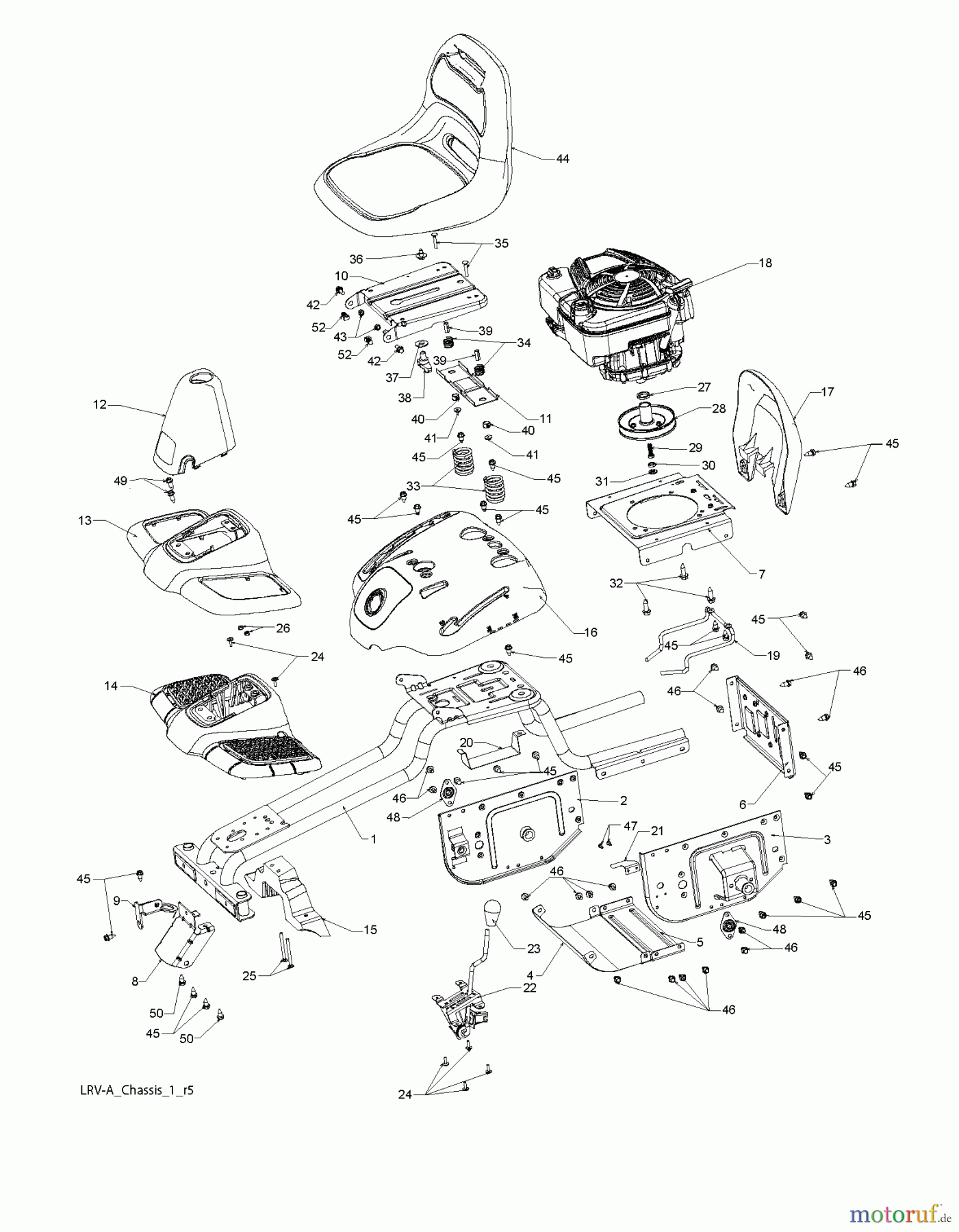 Poulan / Weed Eater Rasen und Gartentraktoren WE261 (96022000902) - Weed Eater Lawn Tractor (2011-10) CHASSIS ENCLOSURES