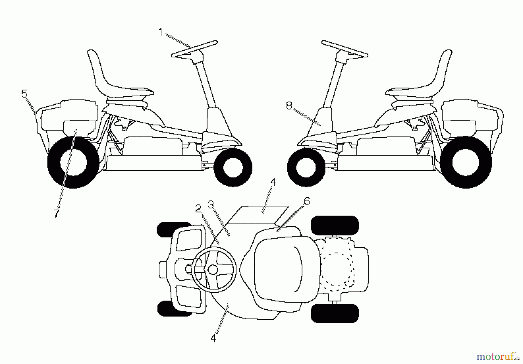 Poulan / Weed Eater Rasen und Gartentraktoren WE261 (96022001002) - Weed Eater Lawn Tractor (2011-08) DECALS
