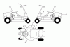 Poulan / Weed Eater WE261 (96024000101) - Weed Eater Lawn Tractor (2012-02) Ersatzteile DECALS