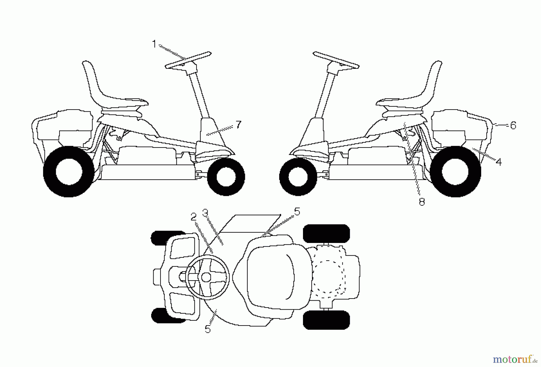 Poulan / Weed Eater Rasen und Gartentraktoren WE261 (96024000201) - Weed Eater Lawn Tractor (2010-12) DECALS