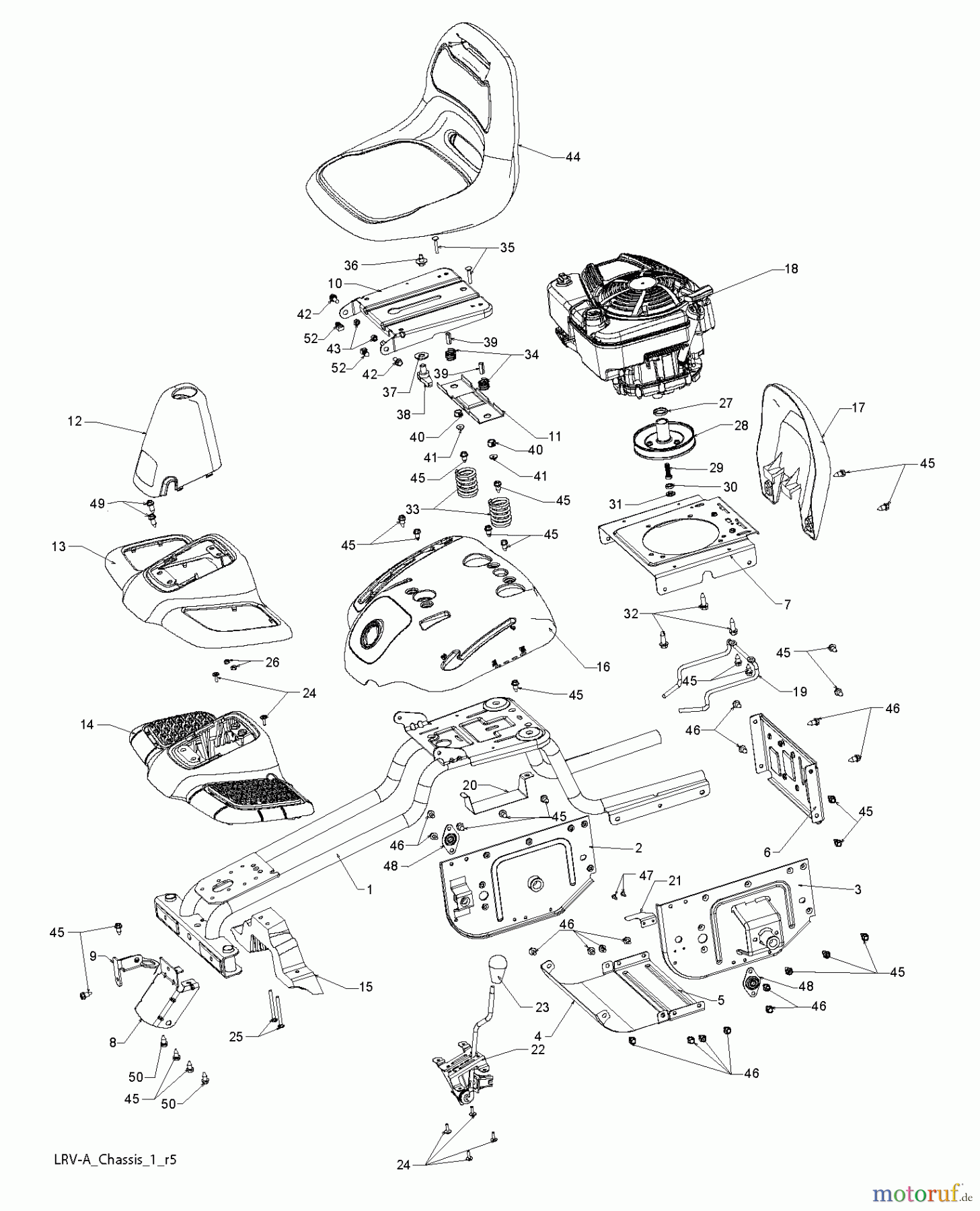 Poulan / Weed Eater Rasen und Gartentraktoren WE261 (96028000104) - Weed Eater Lawn Tractor (2012-08) CHASSIS ENCLOSURES