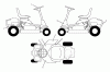 Poulan / Weed Eater WE261 (96028000104) - Weed Eater Lawn Tractor (2012-08) Ersatzteile DECALS