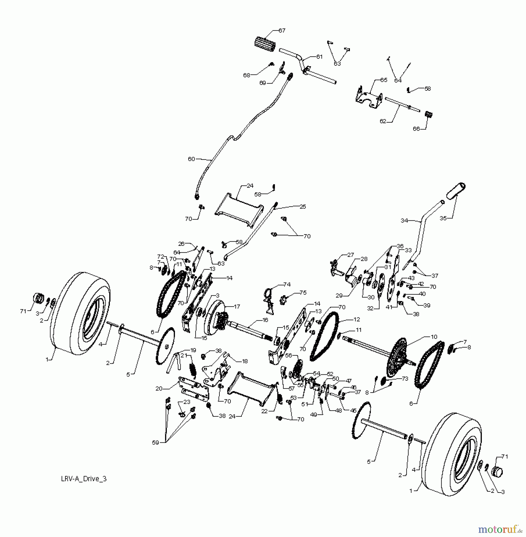  Poulan / Weed Eater Rasen und Gartentraktoren WELRV1 (96026000201) - Weed Eater Lawn Tractor (2011-01) DRIVE