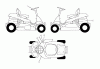 Poulan / Weed Eater WELRVBA30 (96026000101) - Weed Eater Lawn Tractor (2011-10) Ersatzteile DECALS