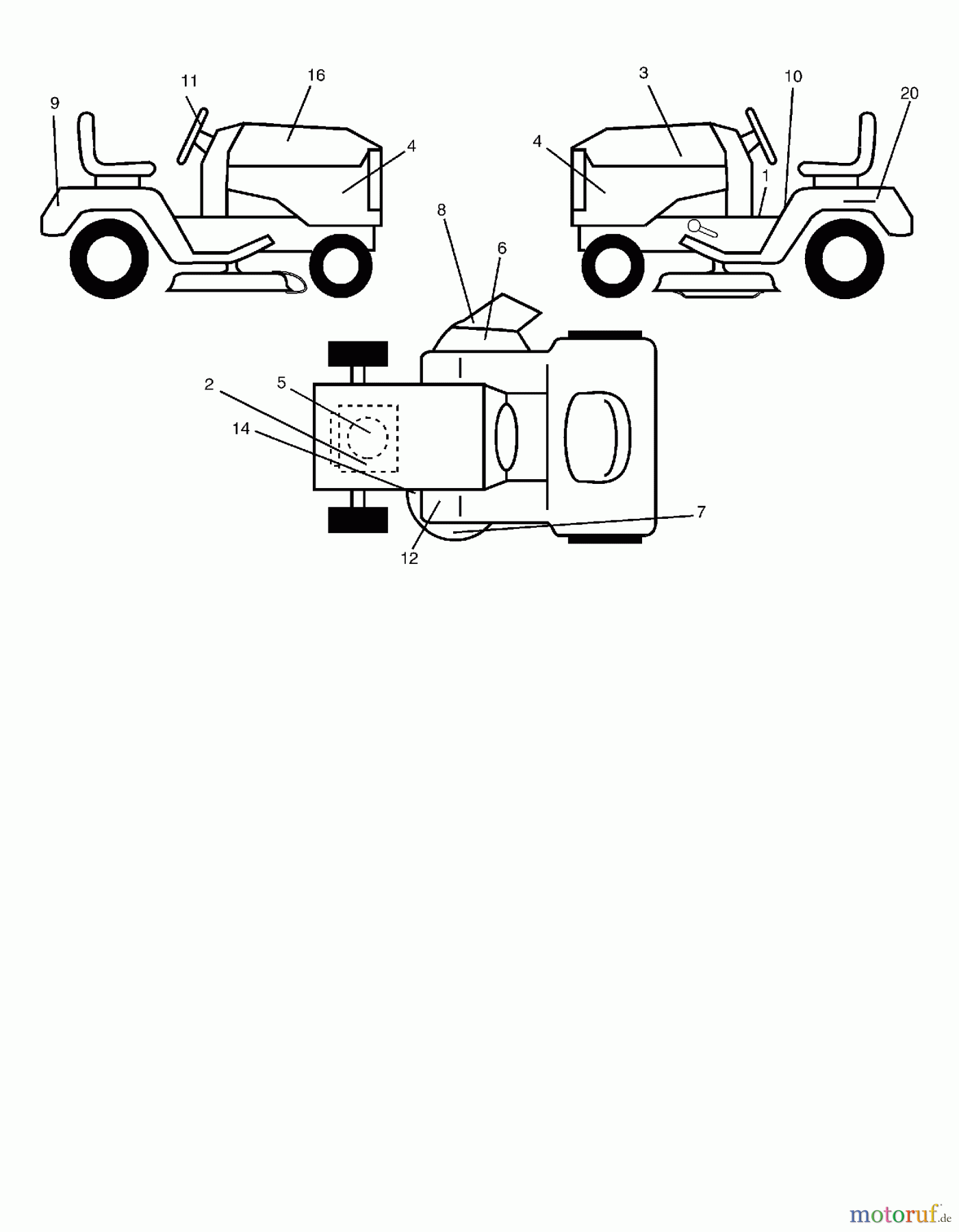 Poulan / Weed Eater Rasen und Gartentraktoren WET1742STA - Weed Eater Lawn Tractor (2003-01) DECALS